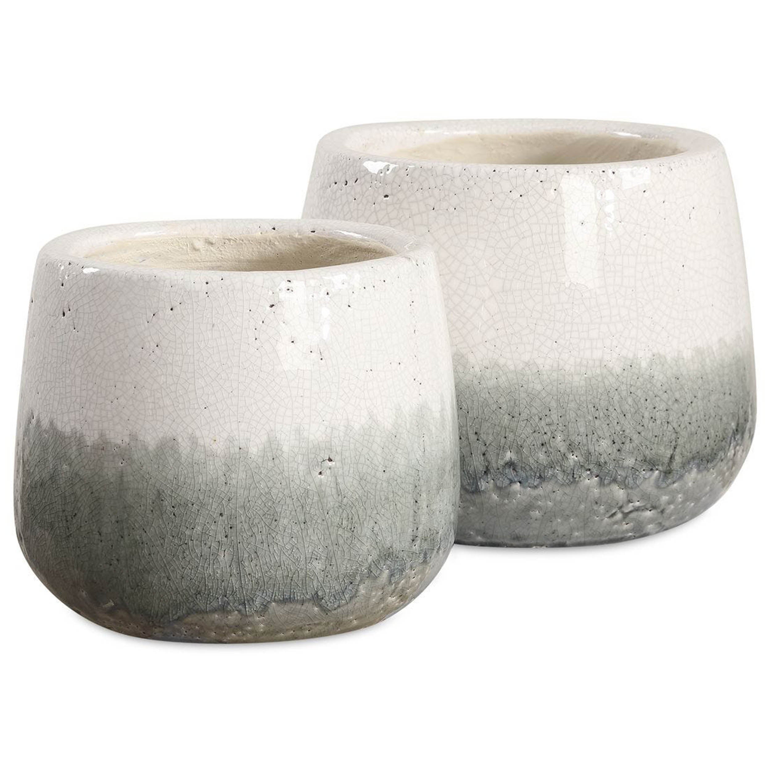 Nimbus Vases, White, Set of 2