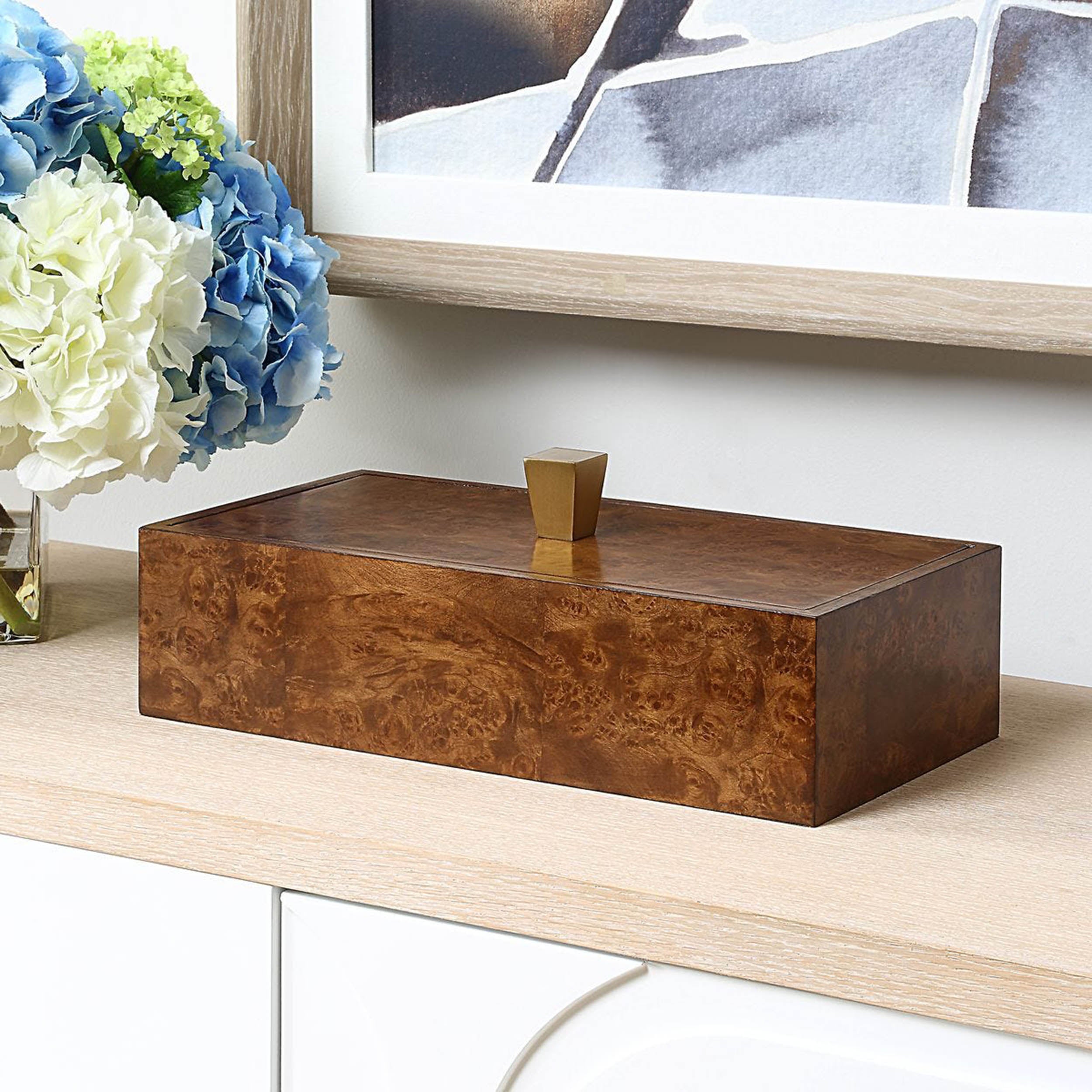 Burl Haven Box, Brown