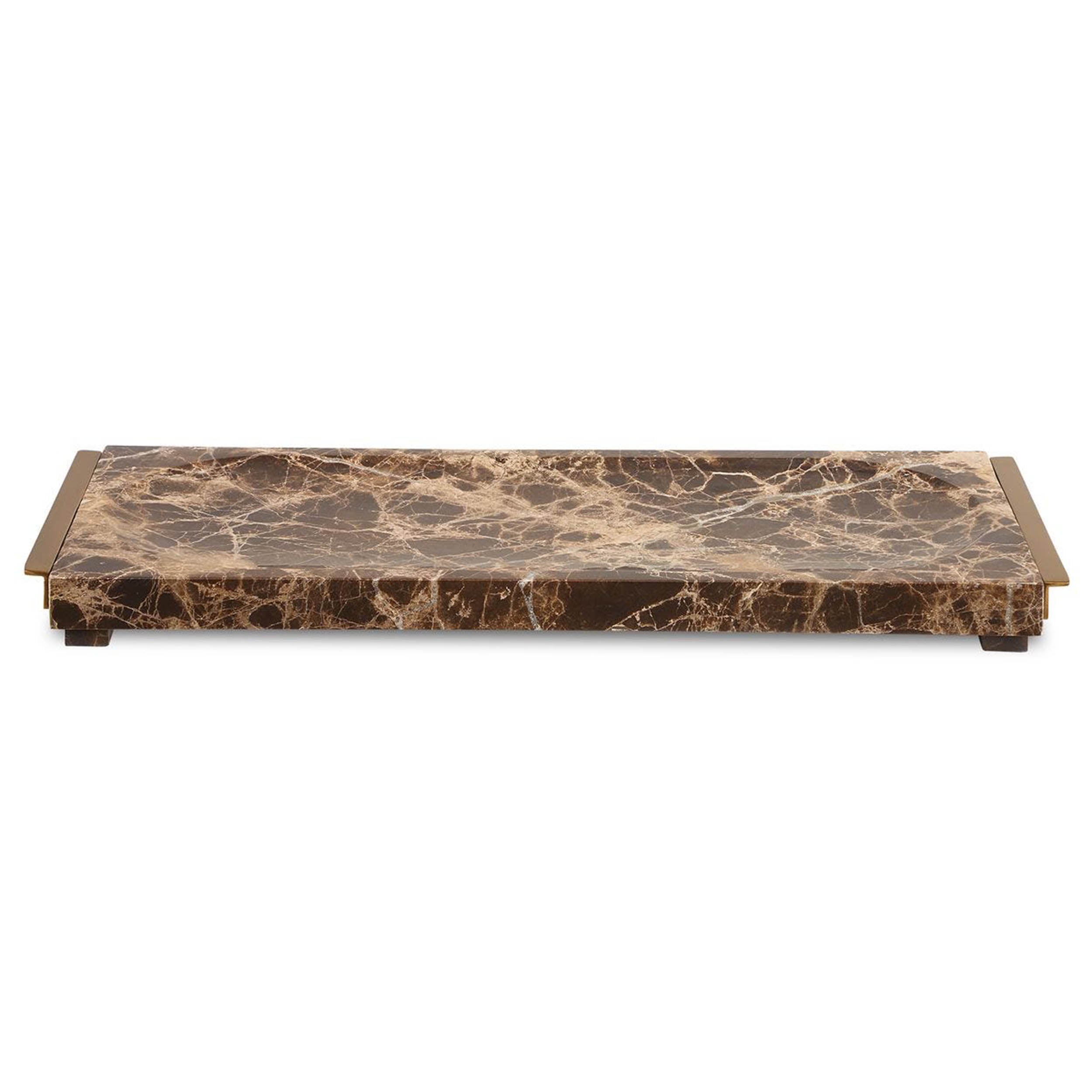Marble Crest Tray, Brown