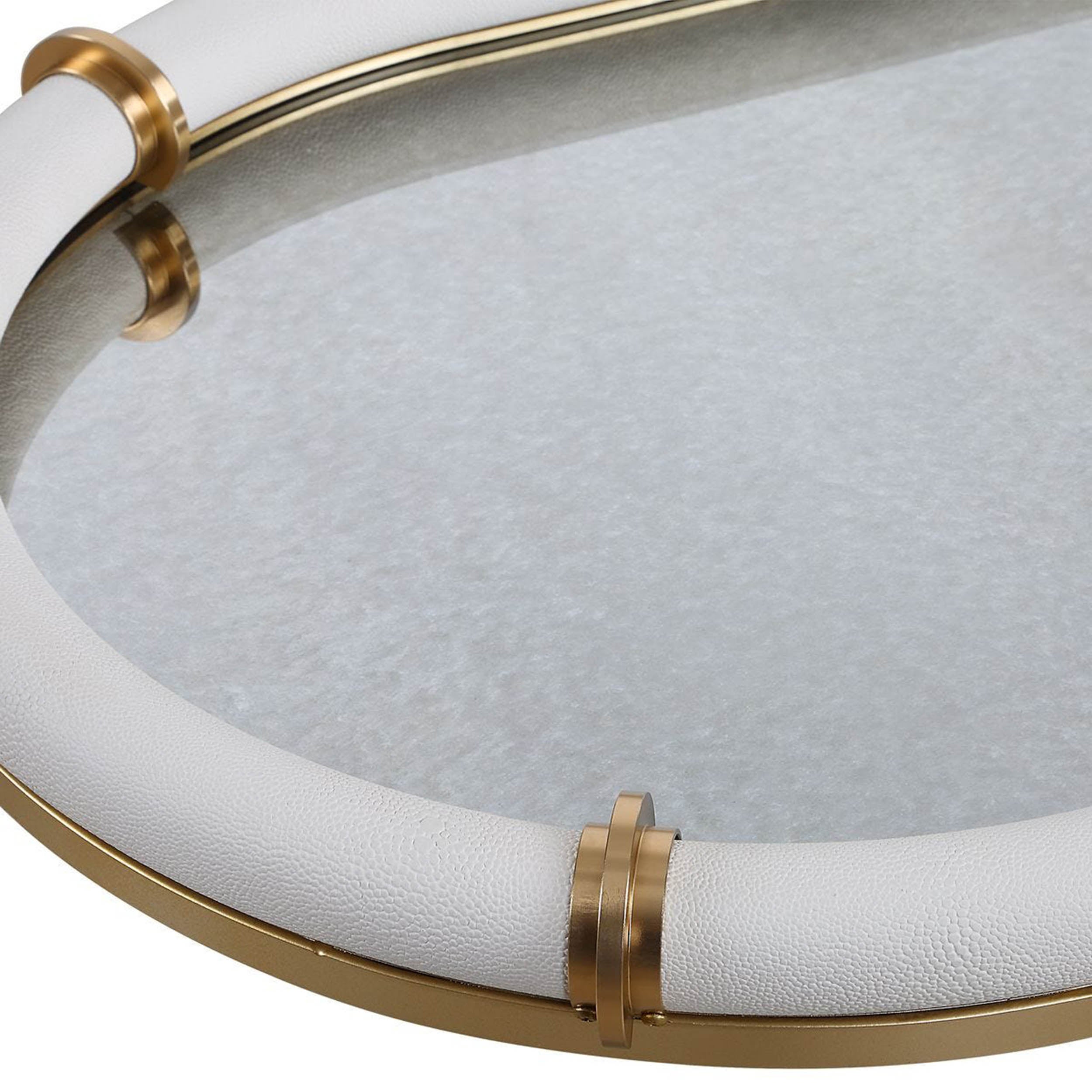 Cyprus Oval Tray, White