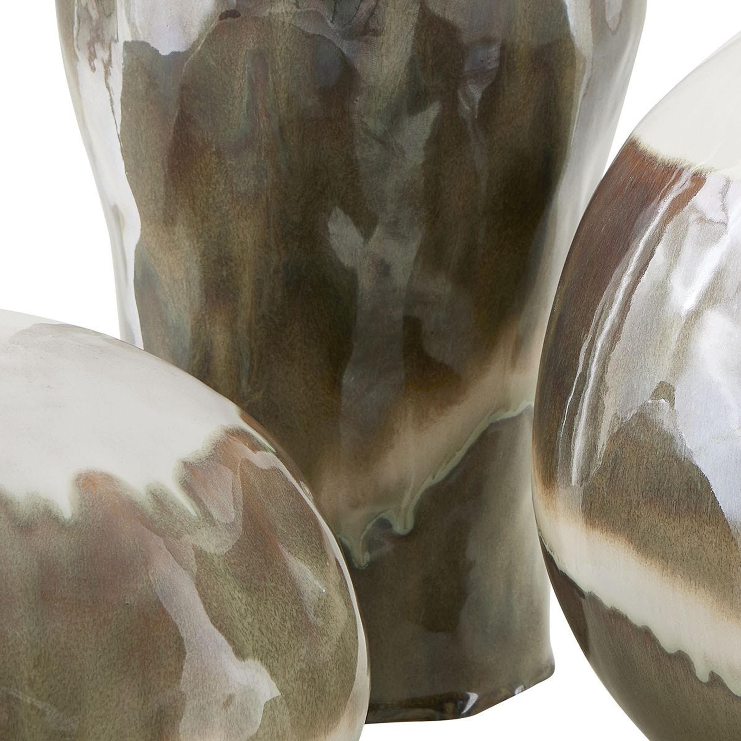 Earthflow Indoor-Outdoor Vases, Grey, Set of 3