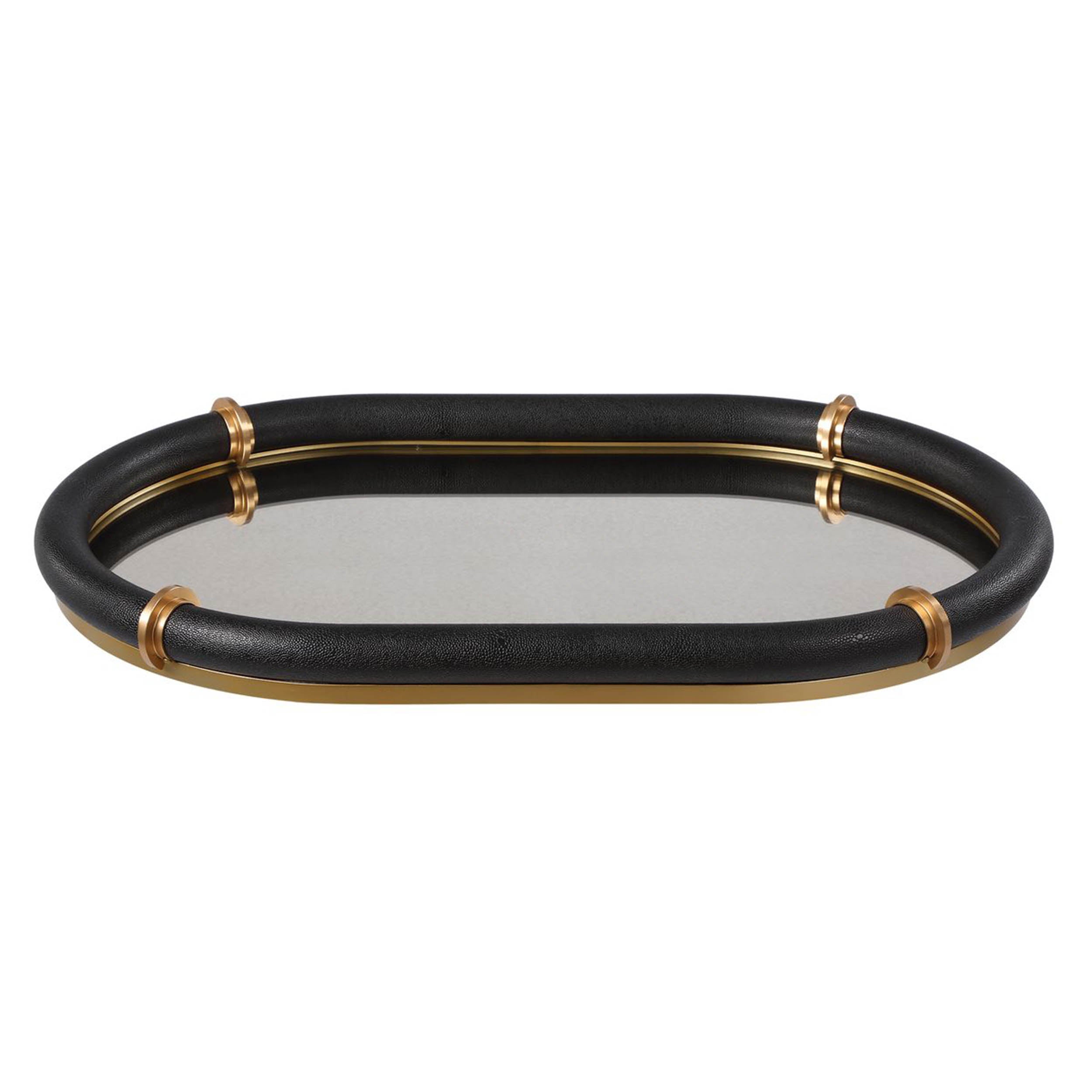 Cyprus Oval Tray, Black
