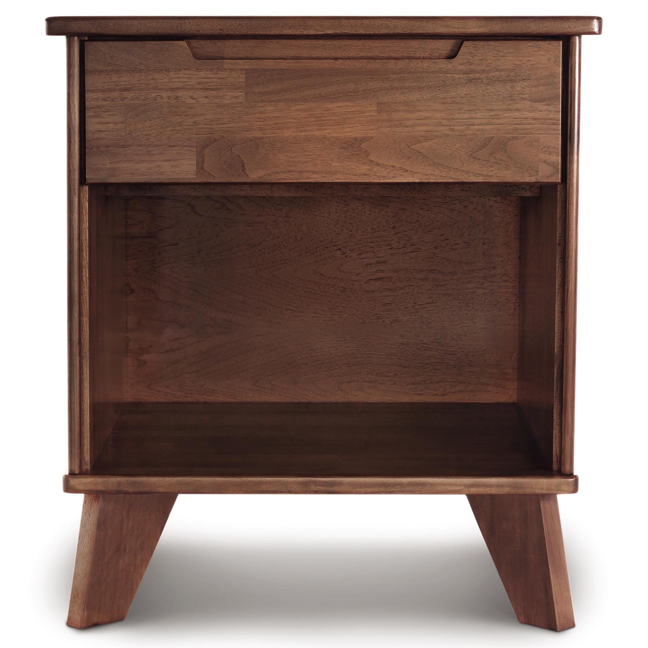 Linn 1 Drawer Nightstand, Natural Walnut