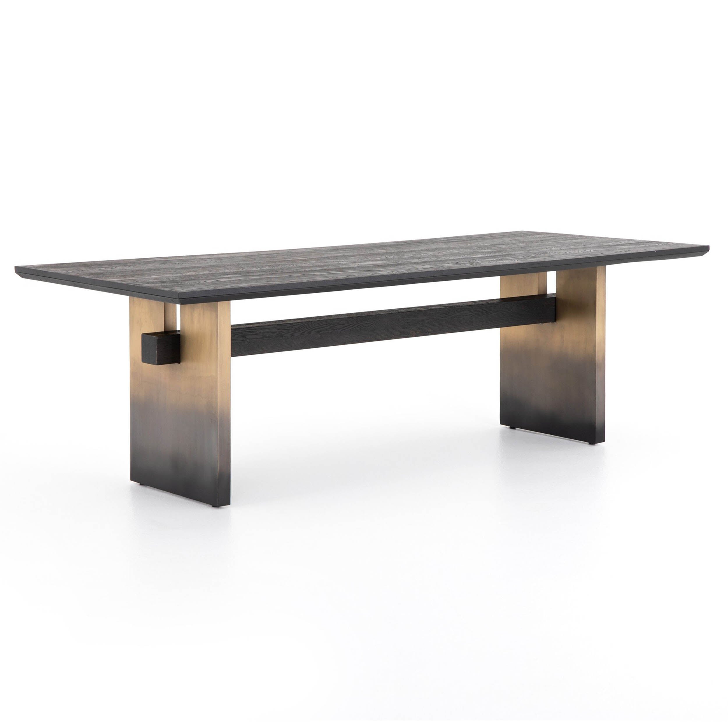 Brennan Dining Table, Worn Black
