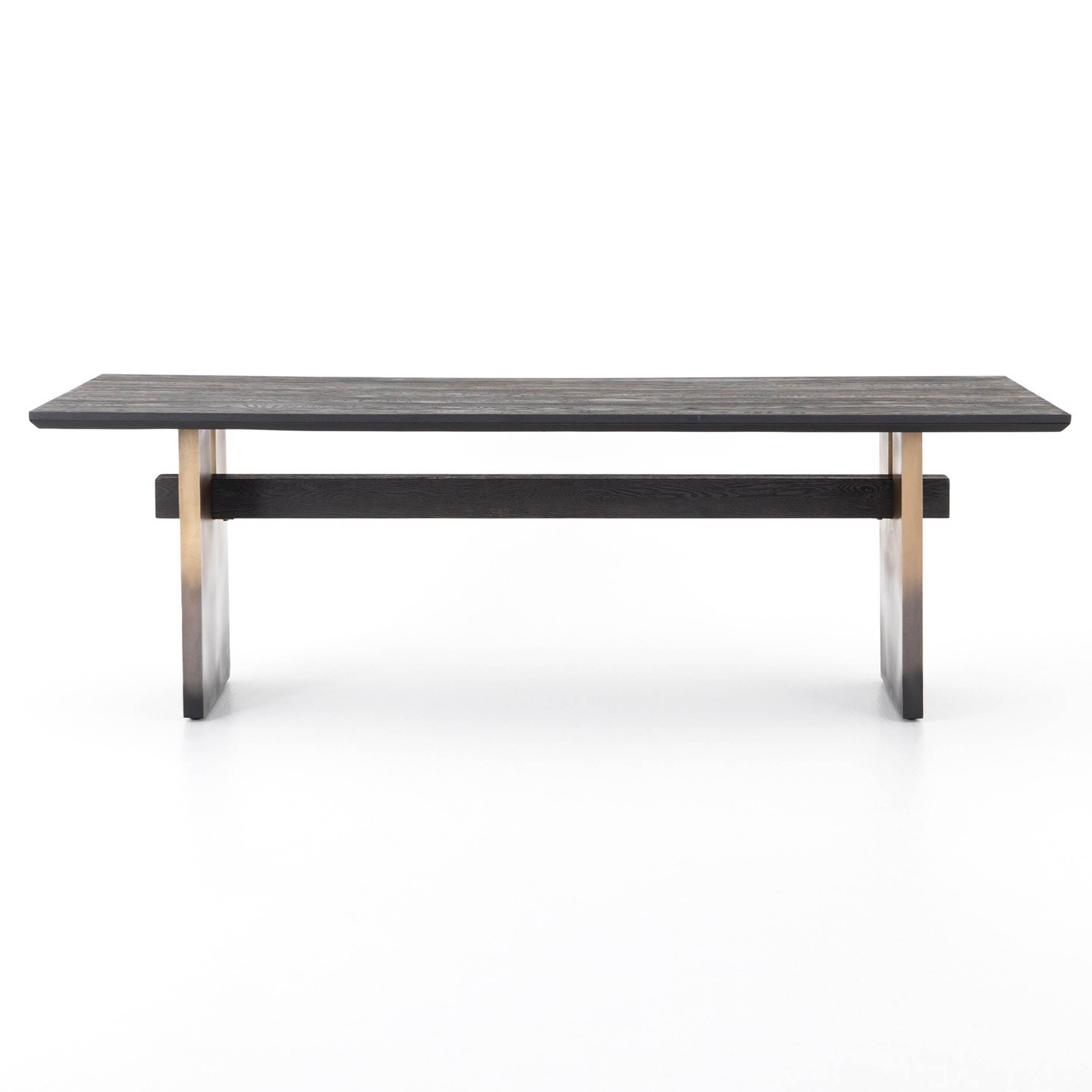 Brennan Dining Table, Worn Black