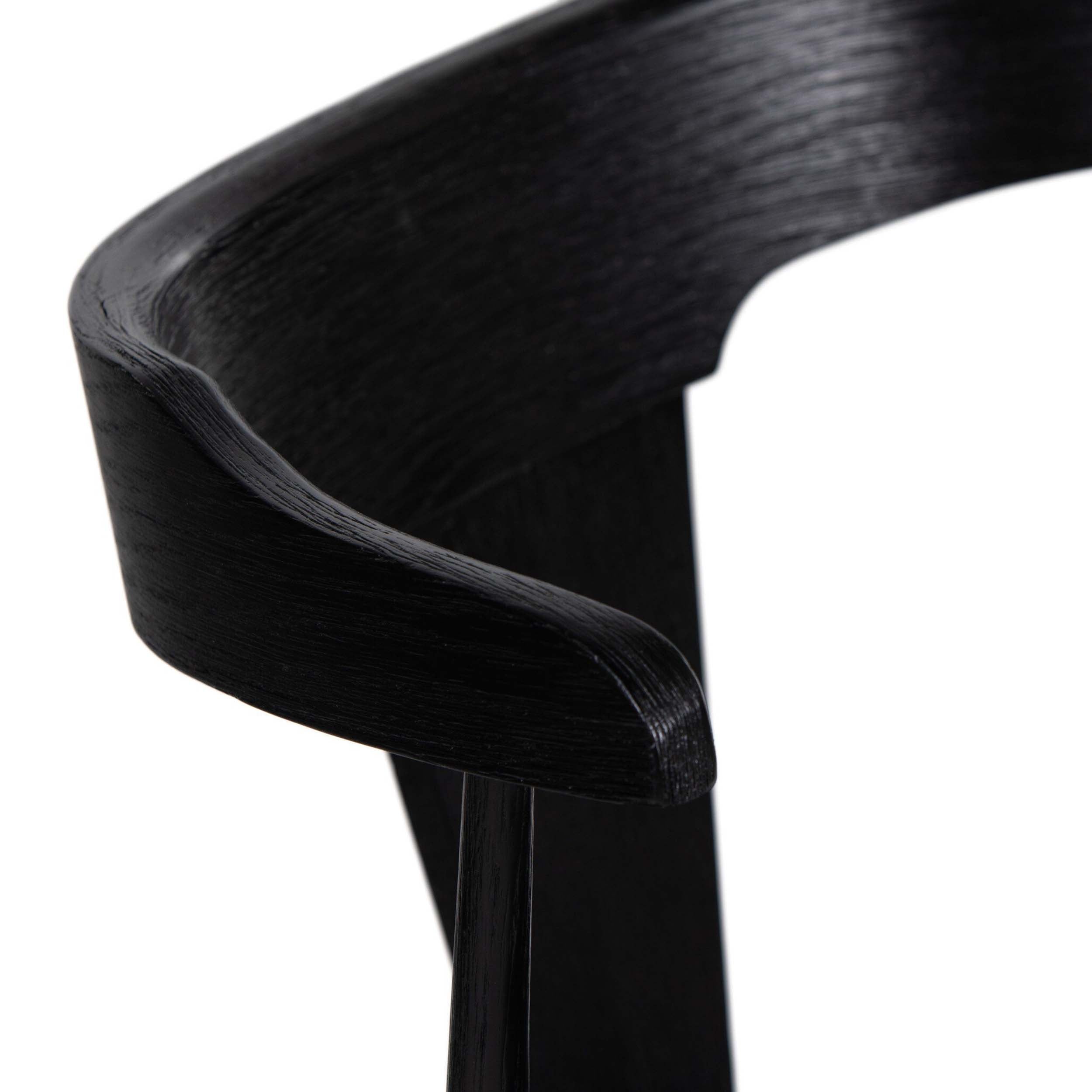 Ripley Bar + Counter Stool, Black Oak