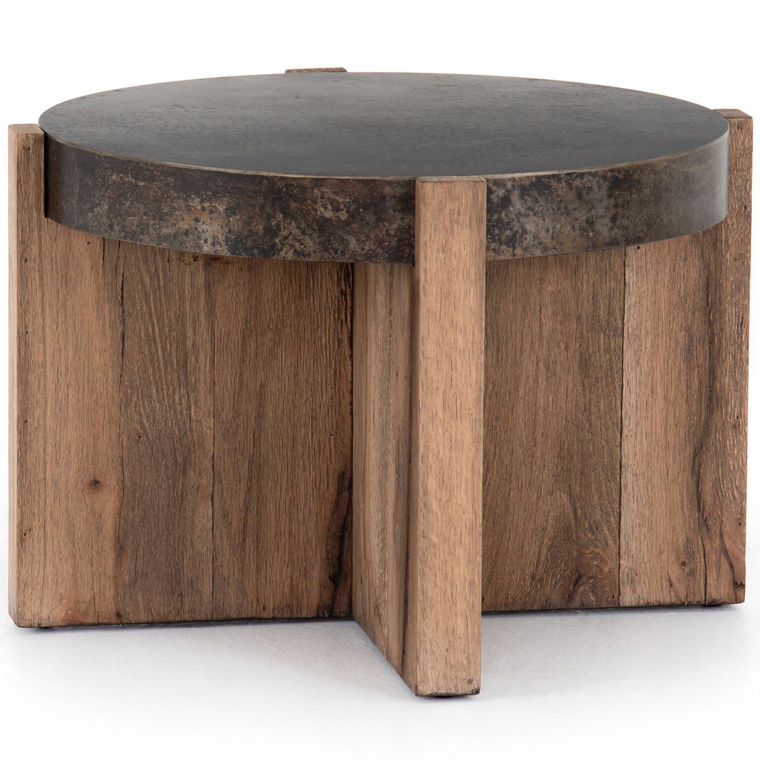 Bingham End Table, Rustic Oak Veneer