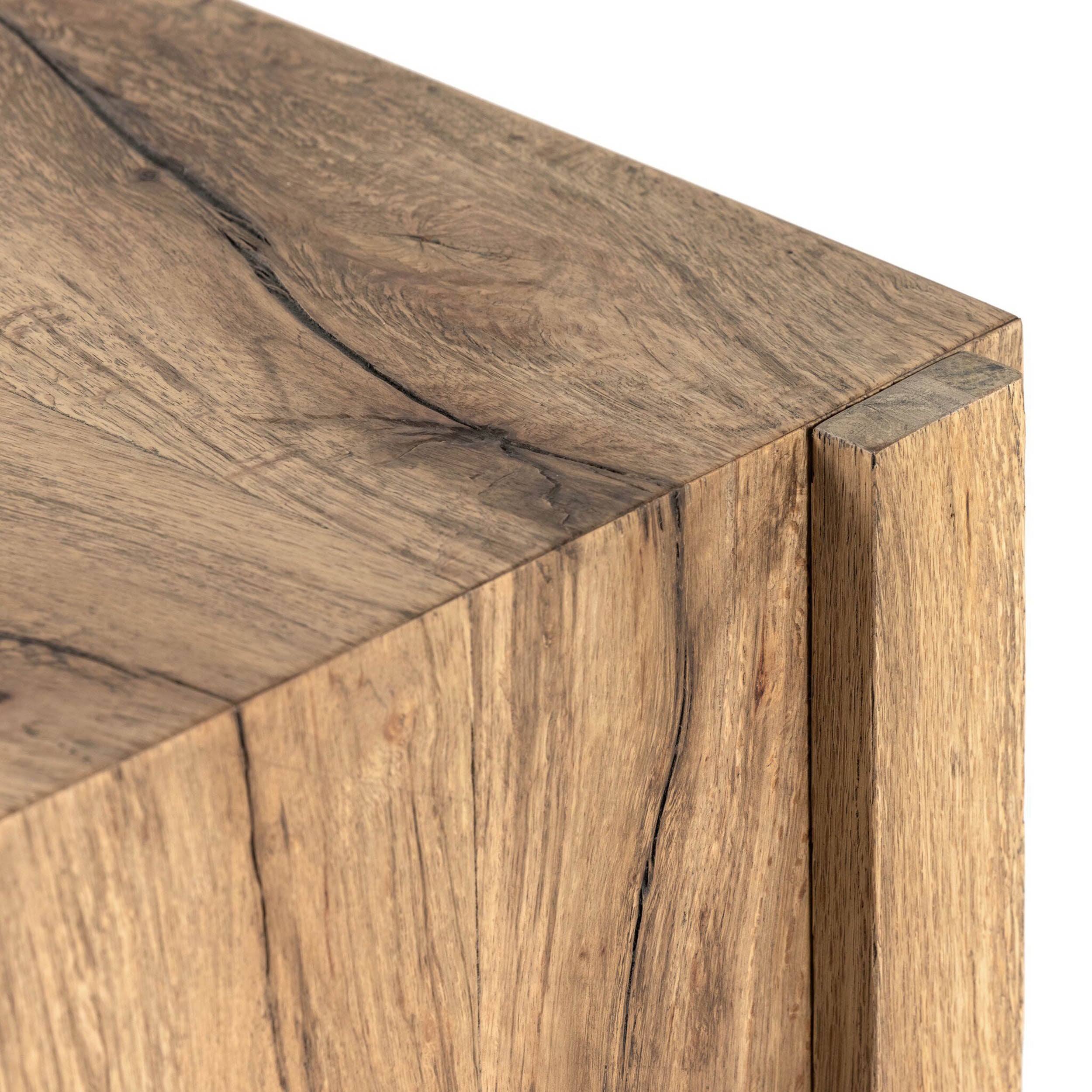 Bingham Console Table, Rustic Oak Veneer, Rustic Oak Veneer