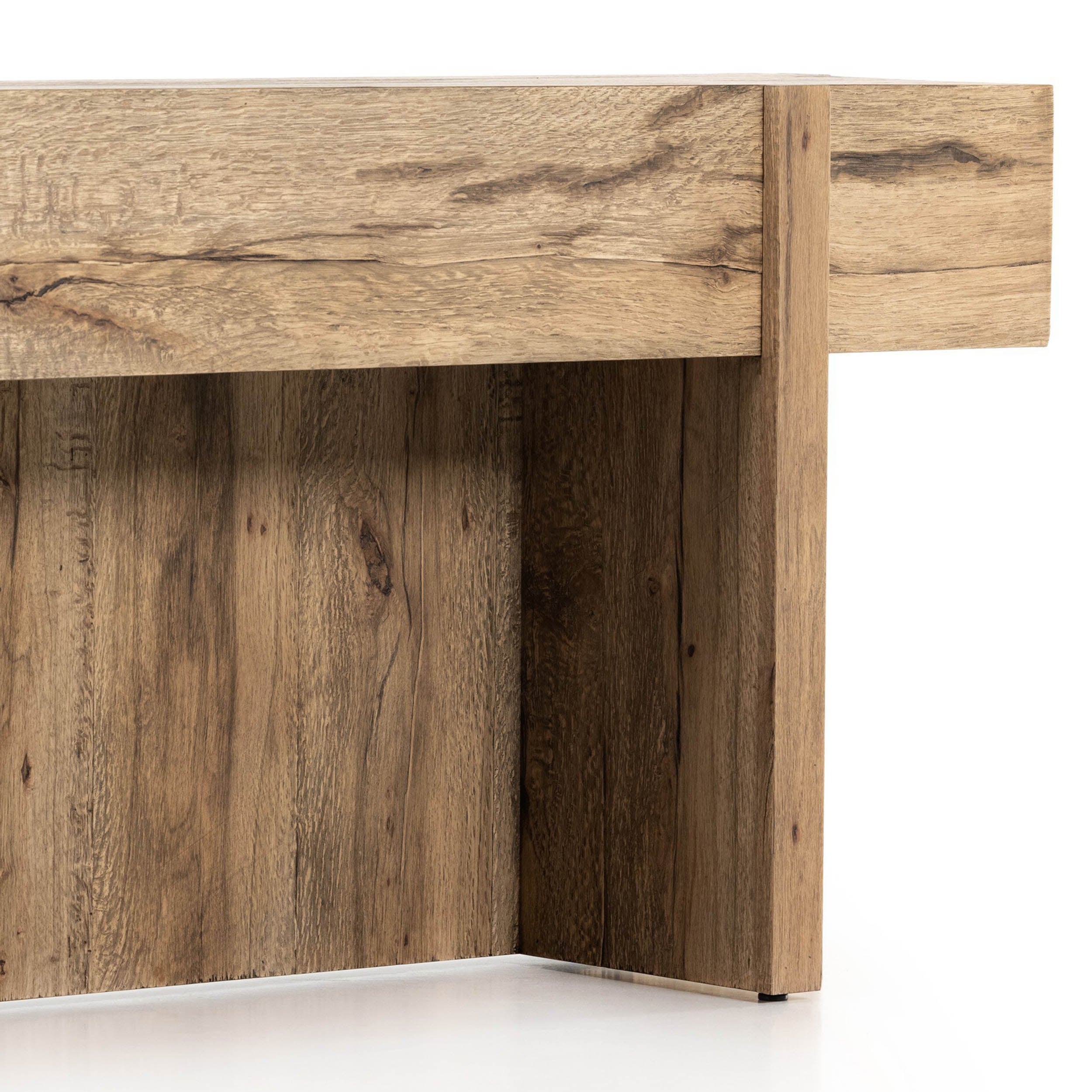 Bingham Console Table, Rustic Oak Veneer, Rustic Oak Veneer