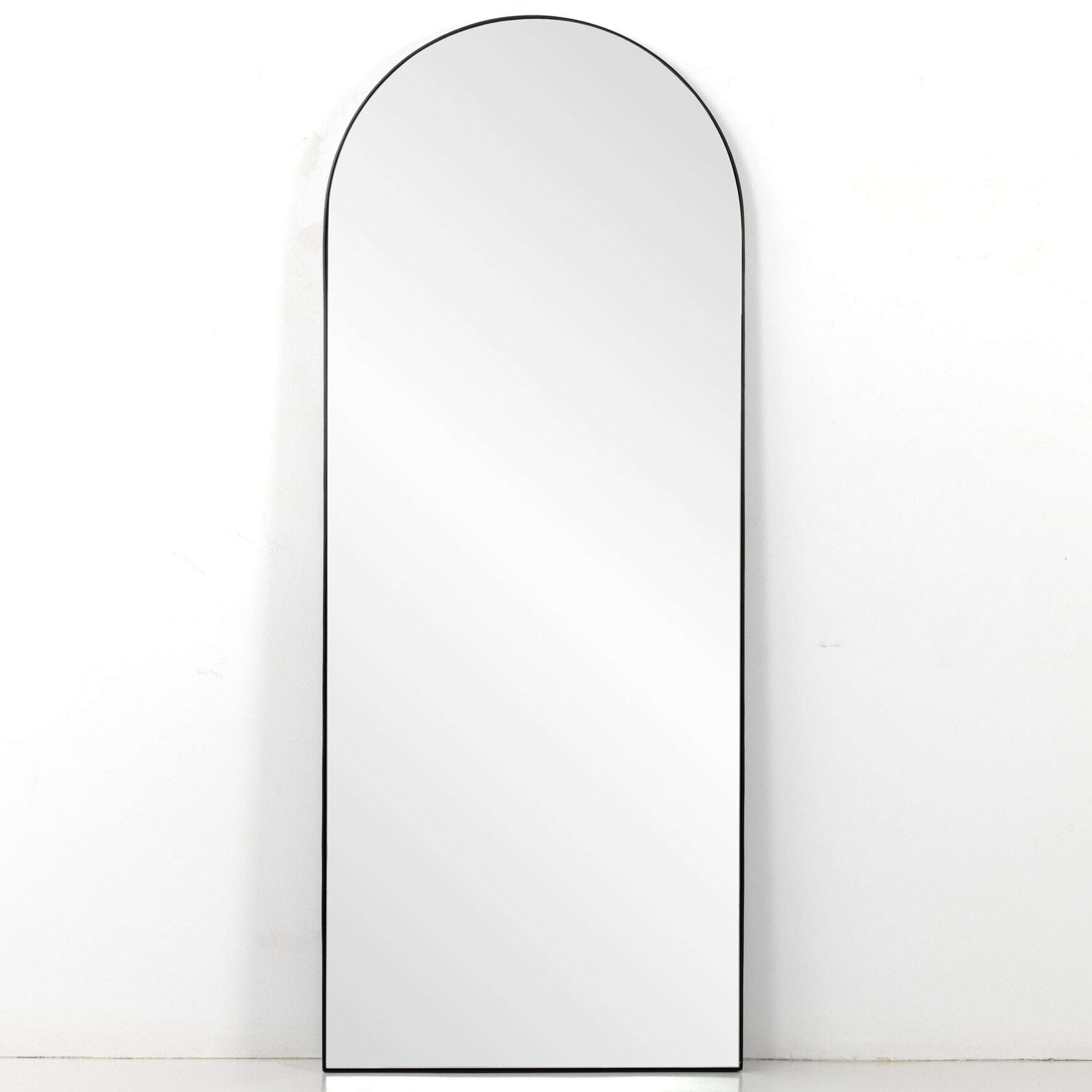 Georgina Floor Mirror, Iron Matte Black