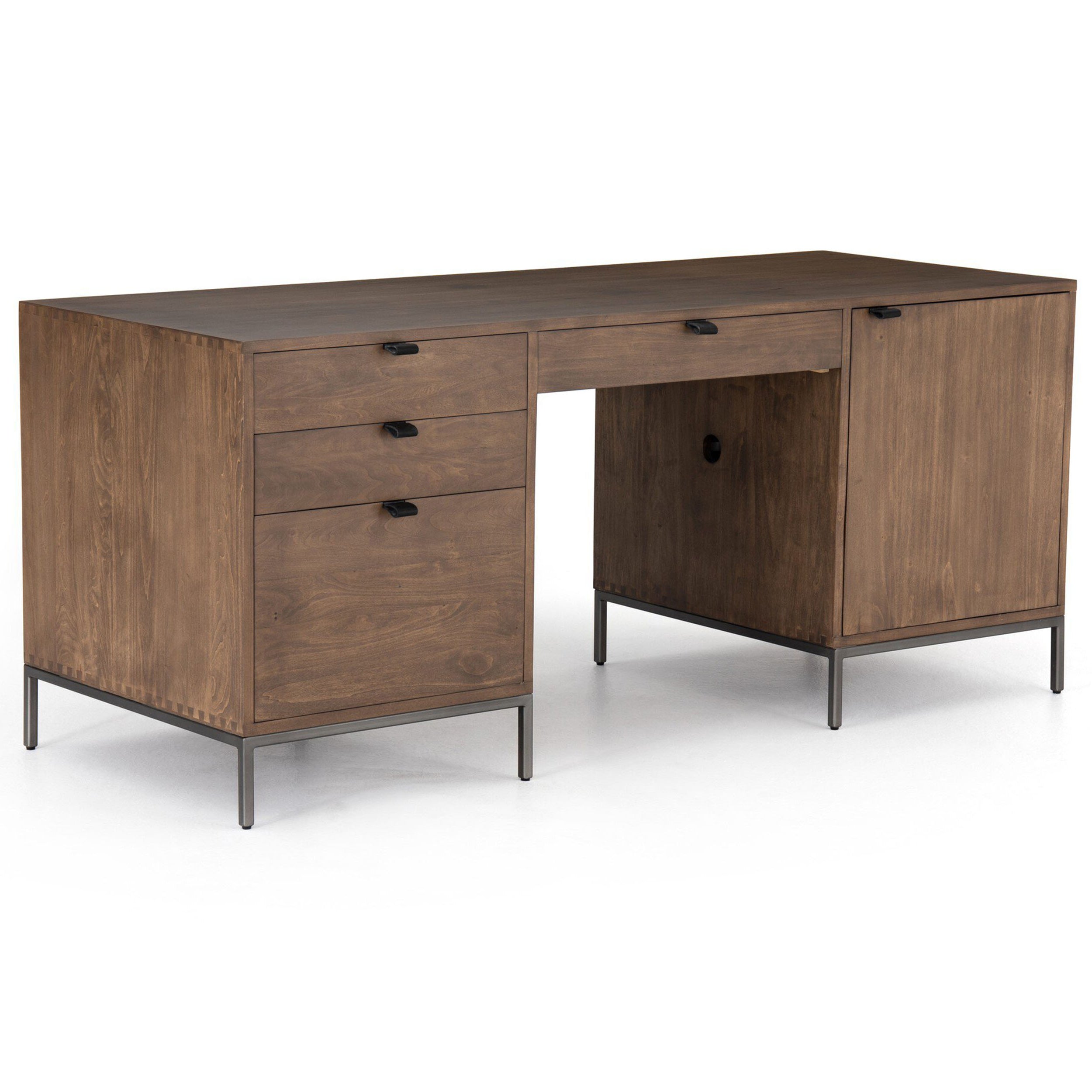 Trey Executive Desk, Auburn Poplar