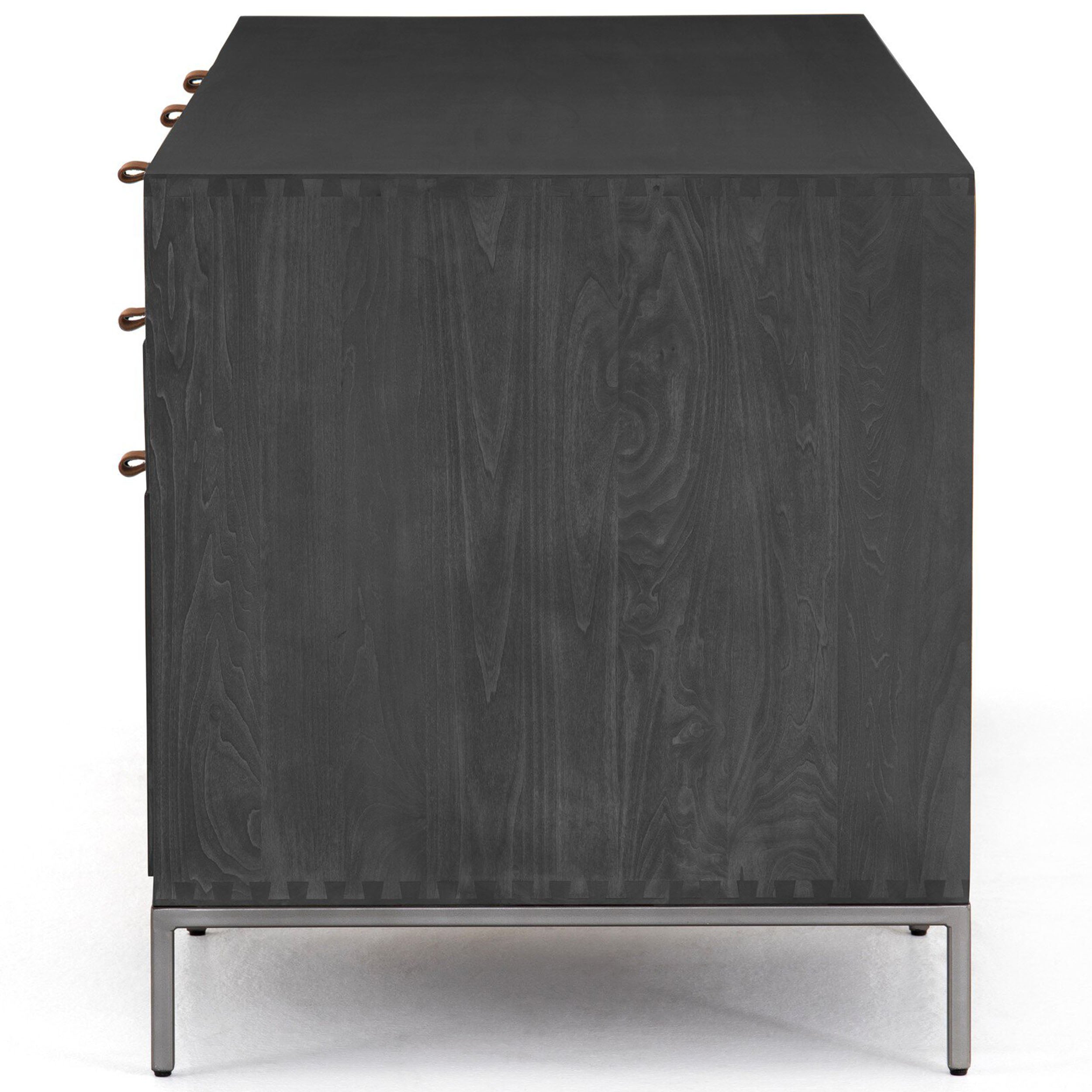 Trey Executive Desk, Black Wash Poplar