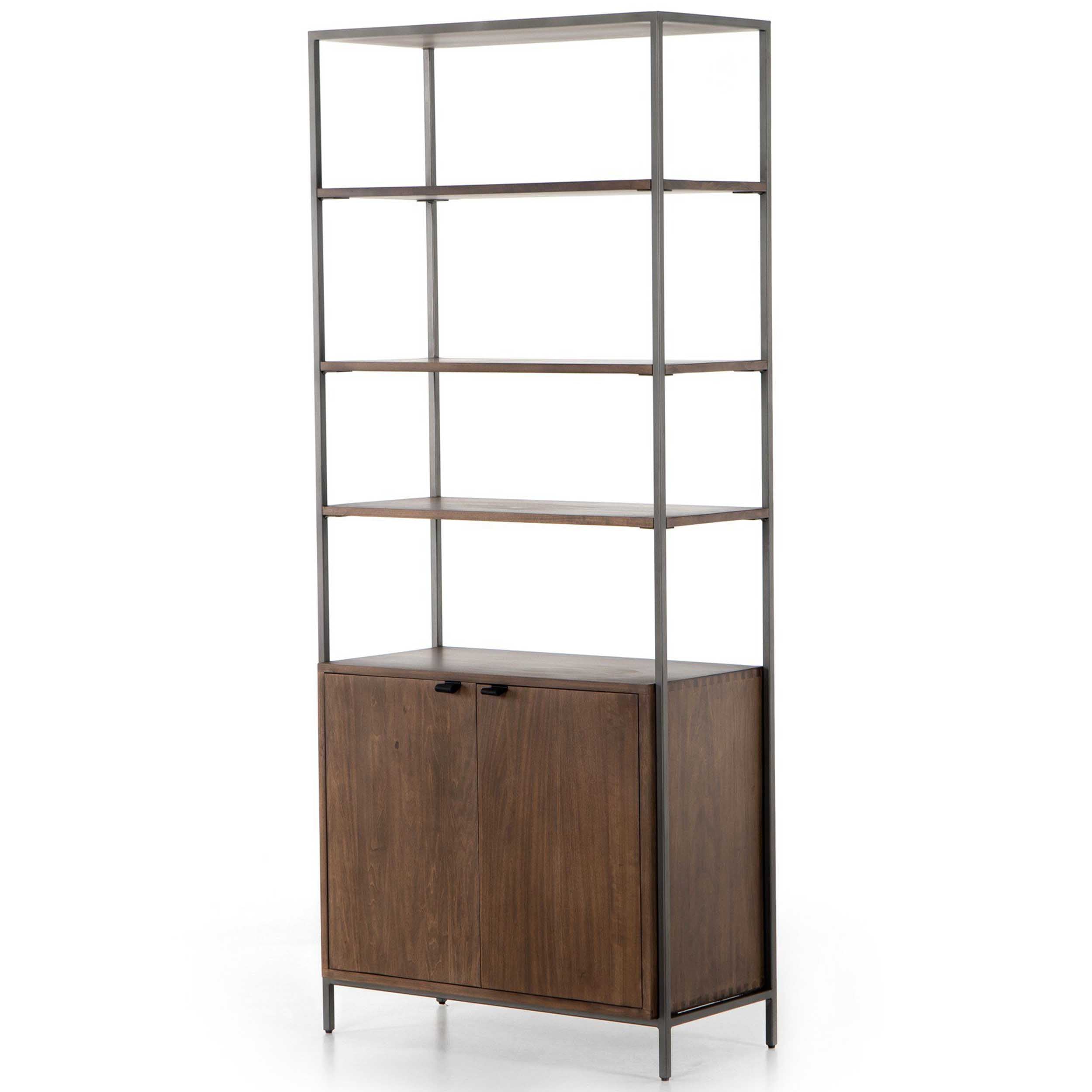 Trey Modular Wide Bookcase, Auburn Poplar