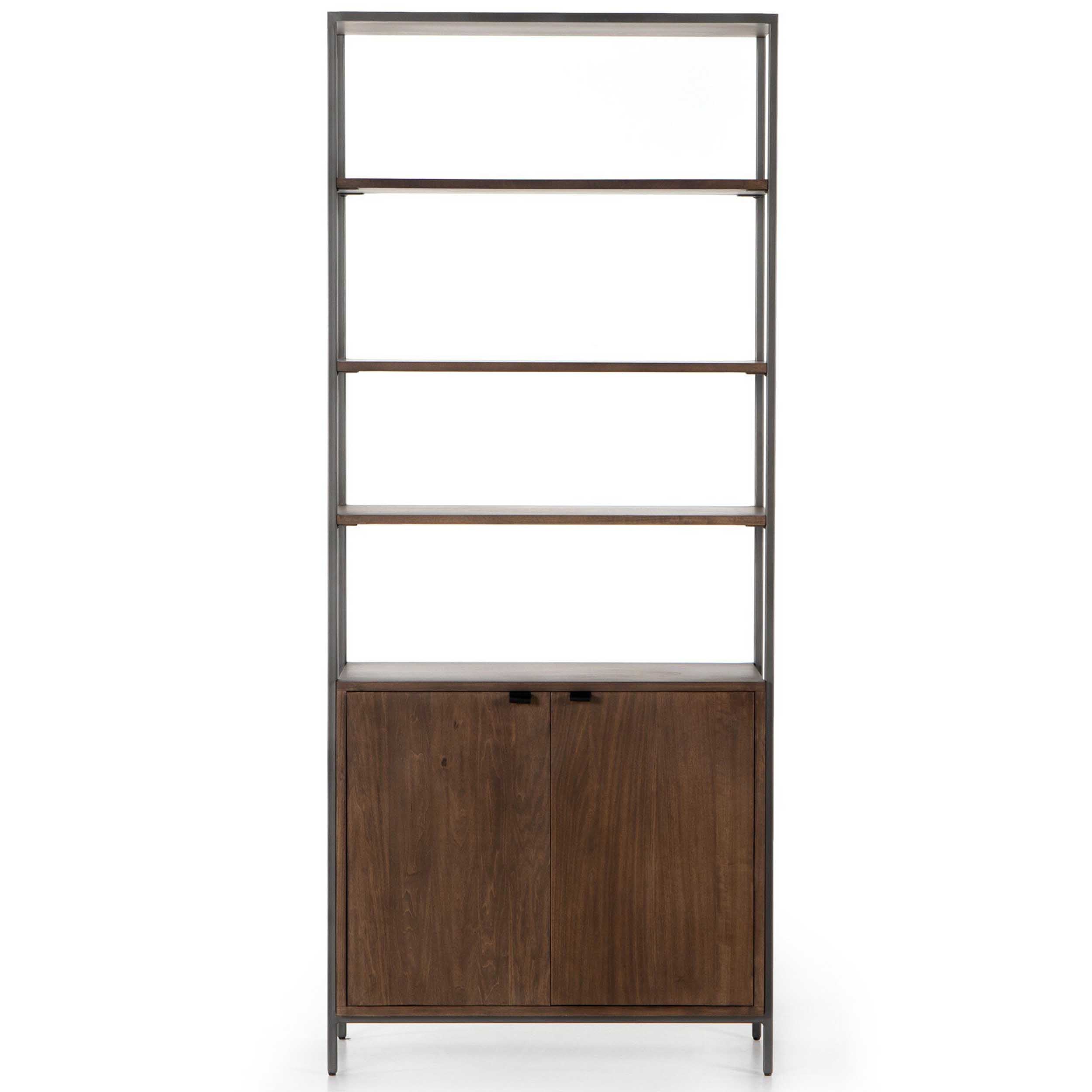 Trey Modular Wide Bookcase, Auburn Poplar