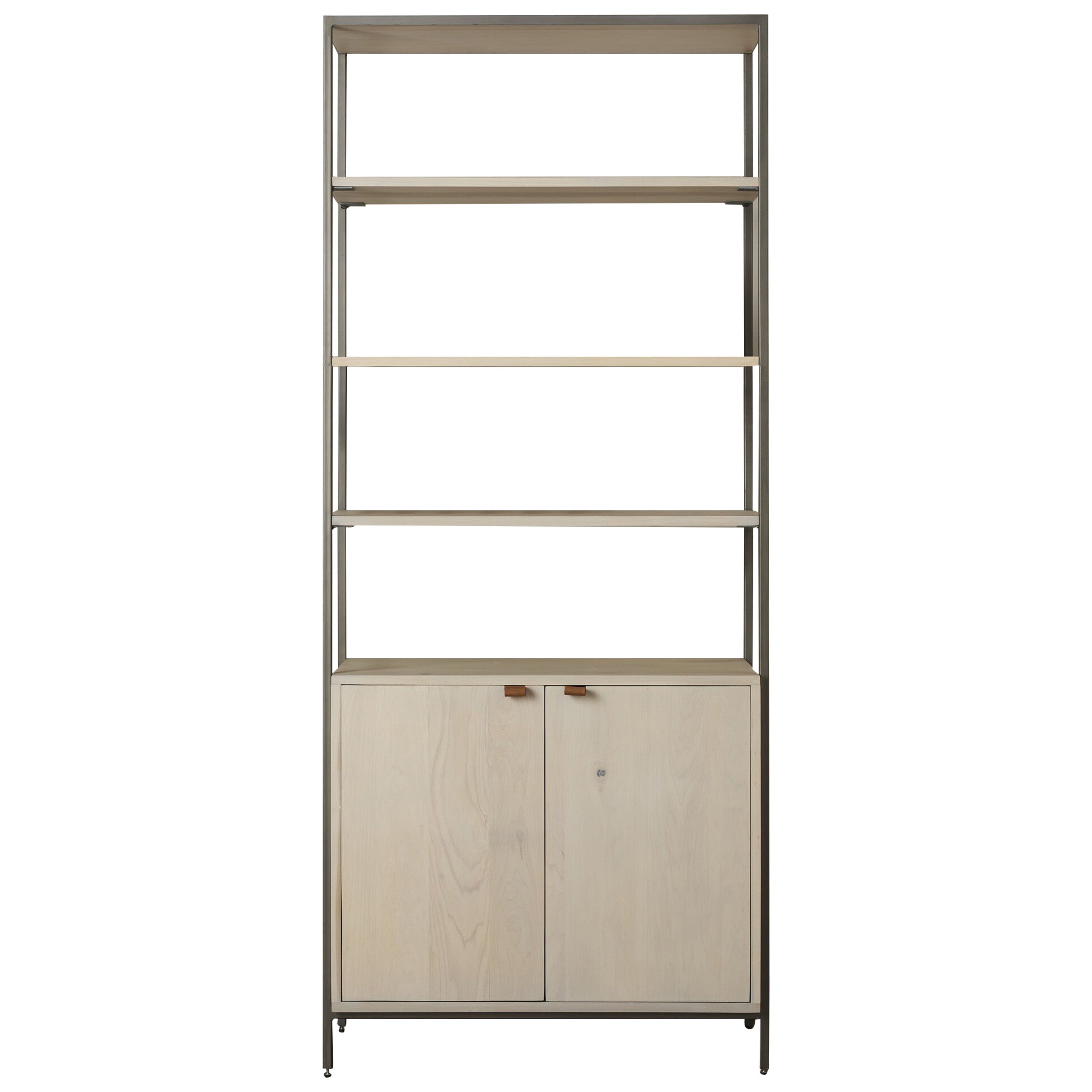 Trey Modular Wide Bookcase, Dove Poplar