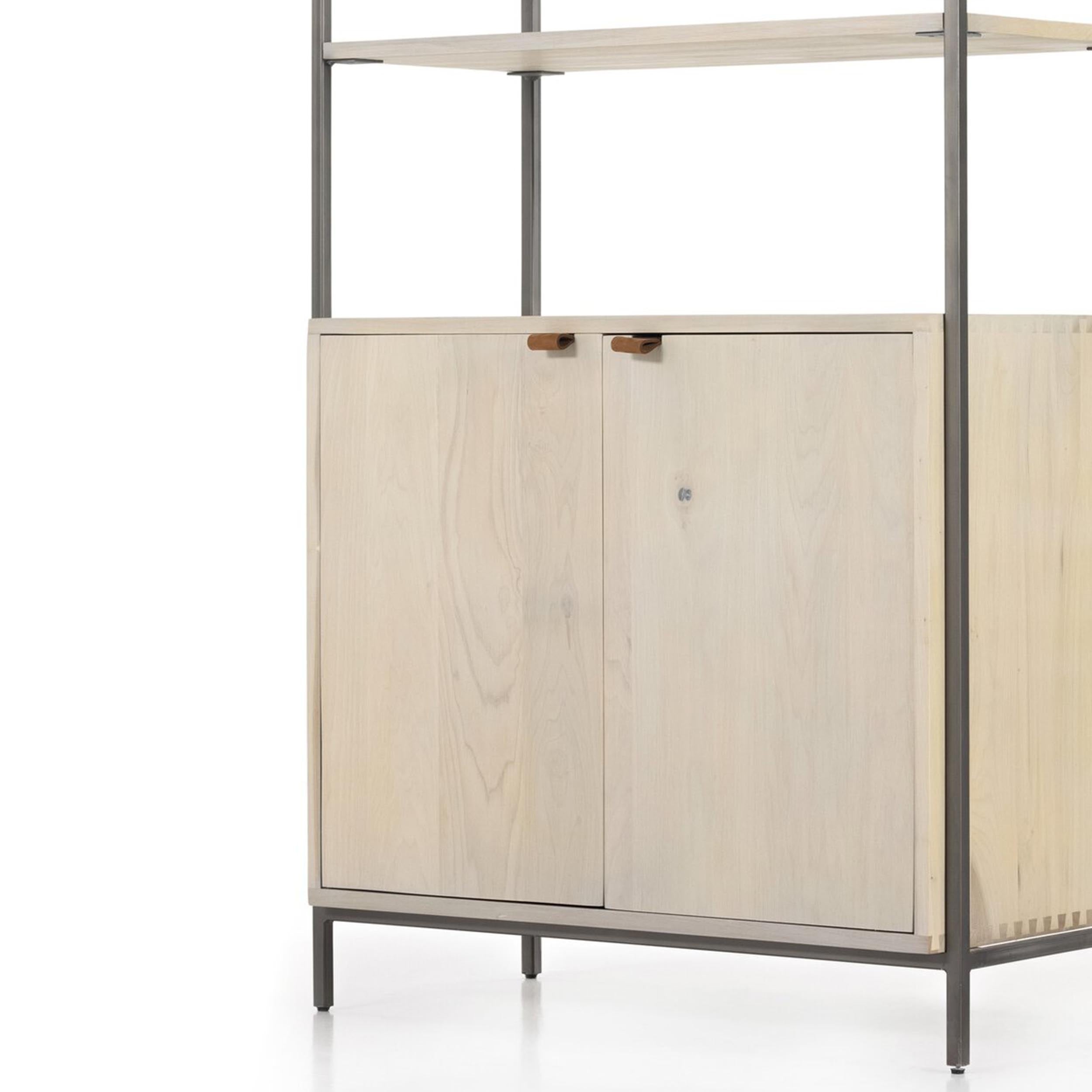 Trey Modular Wide Bookcase, Dove Poplar