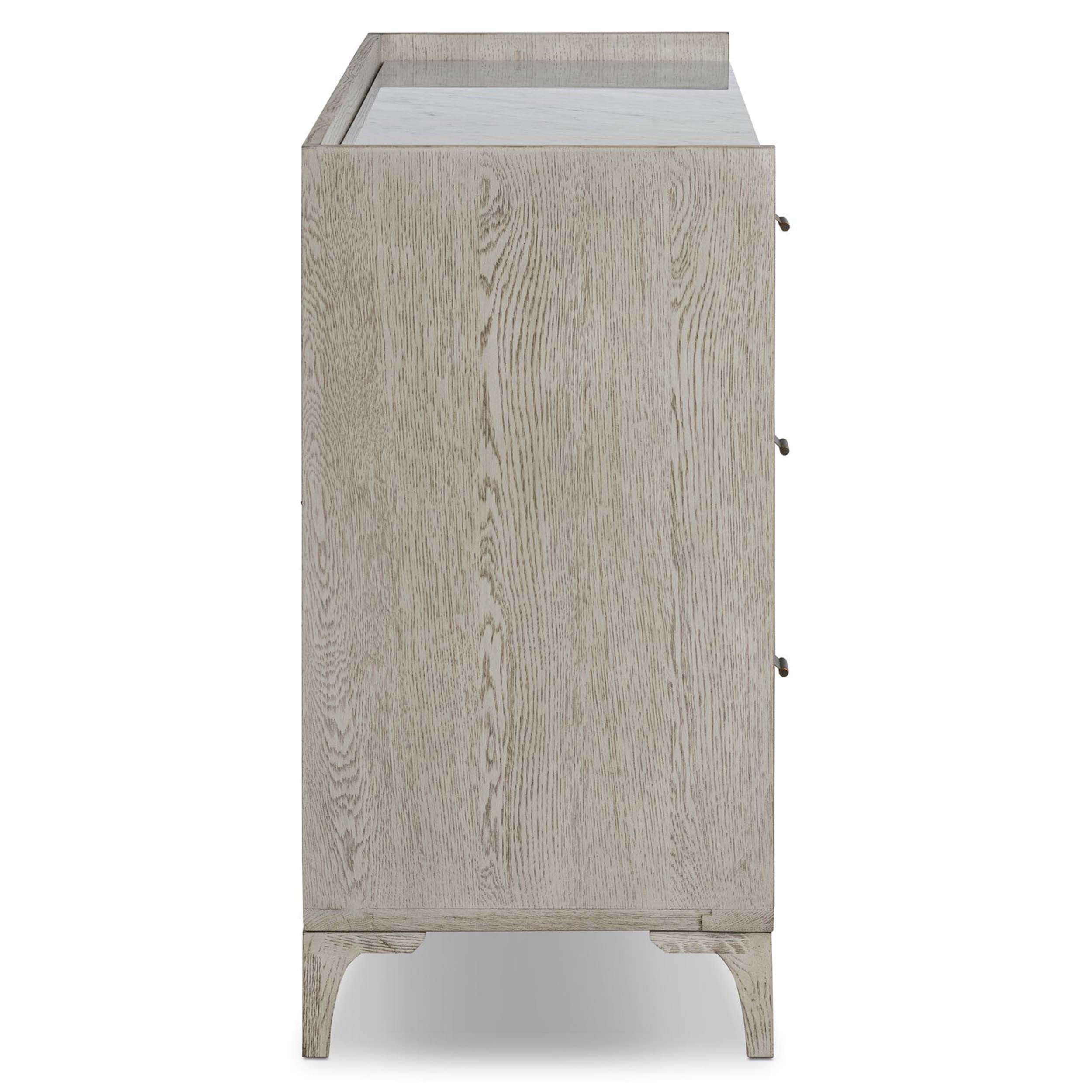 Viggo 6 Drawer Dresser, Vintage White Oak