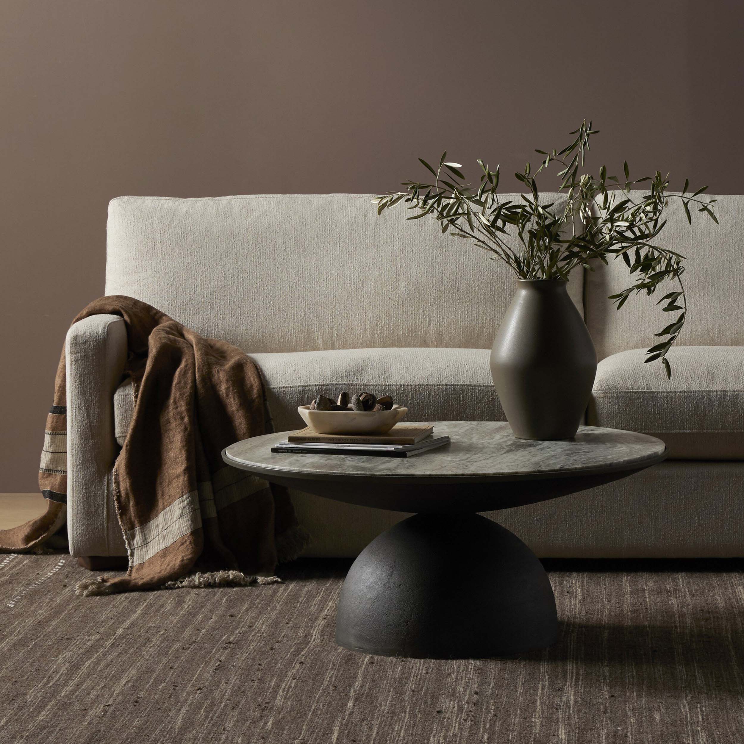 Corbett Coffee Table, River Grey Marble