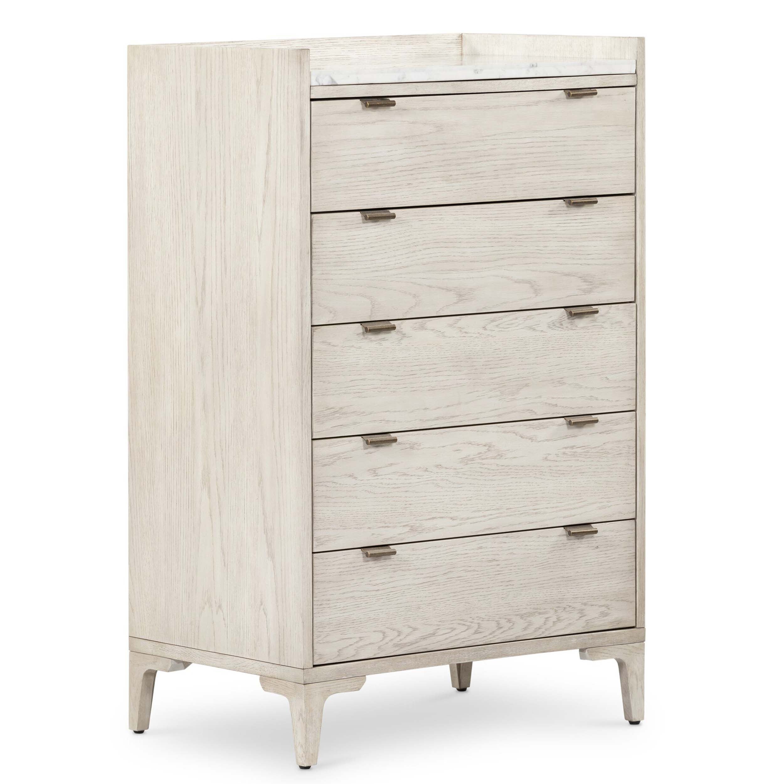 Viggo Tall Dresser, Vintage White Oak