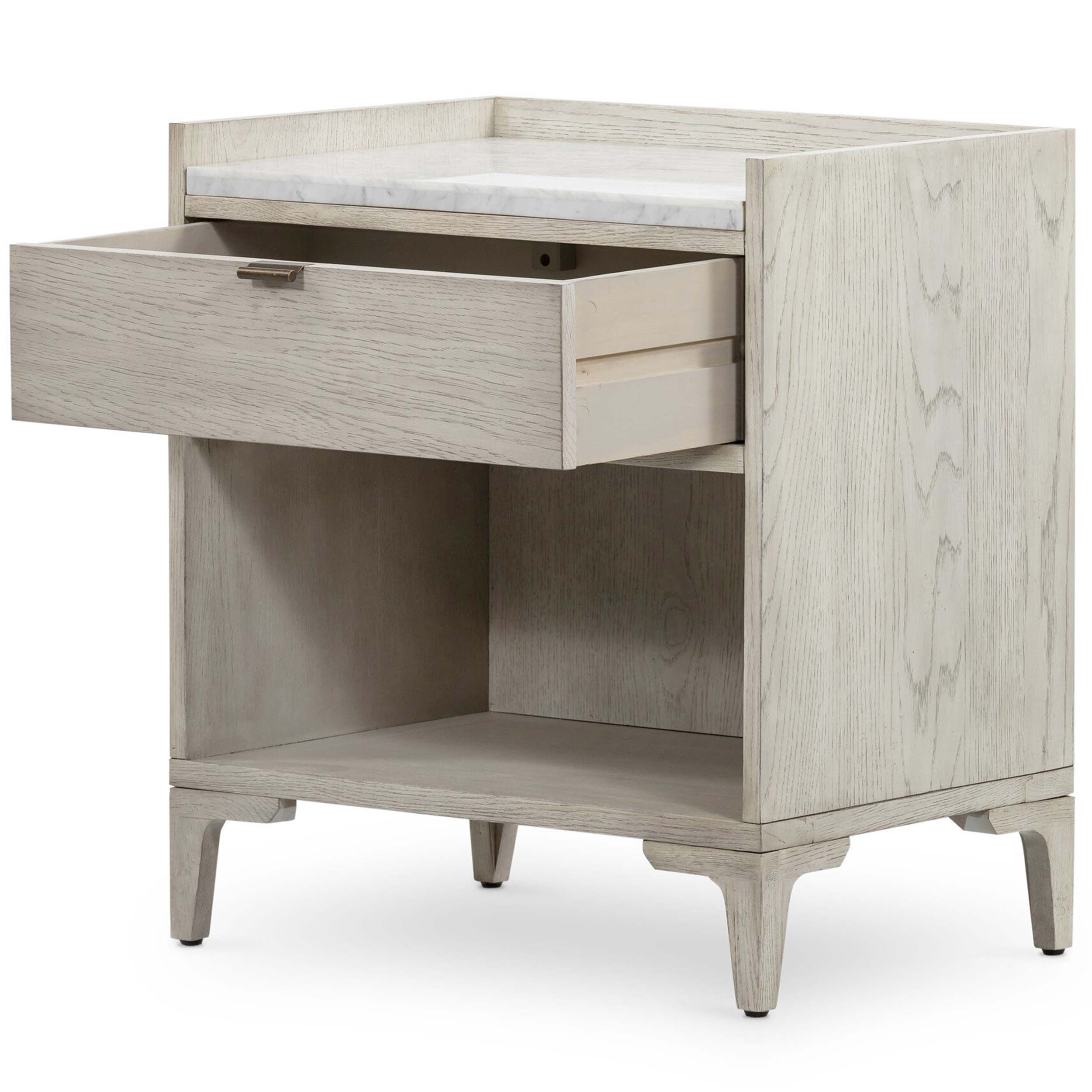 Viggo Nightstand, Italian White Marble