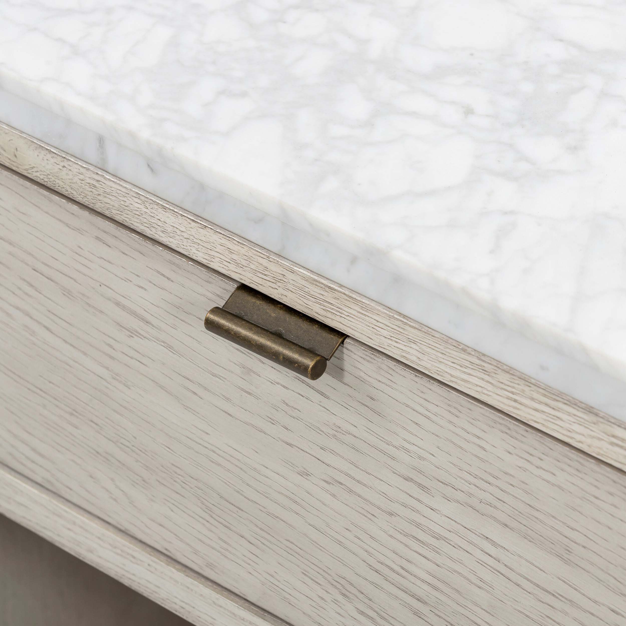 Viggo Nightstand, Italian White Marble