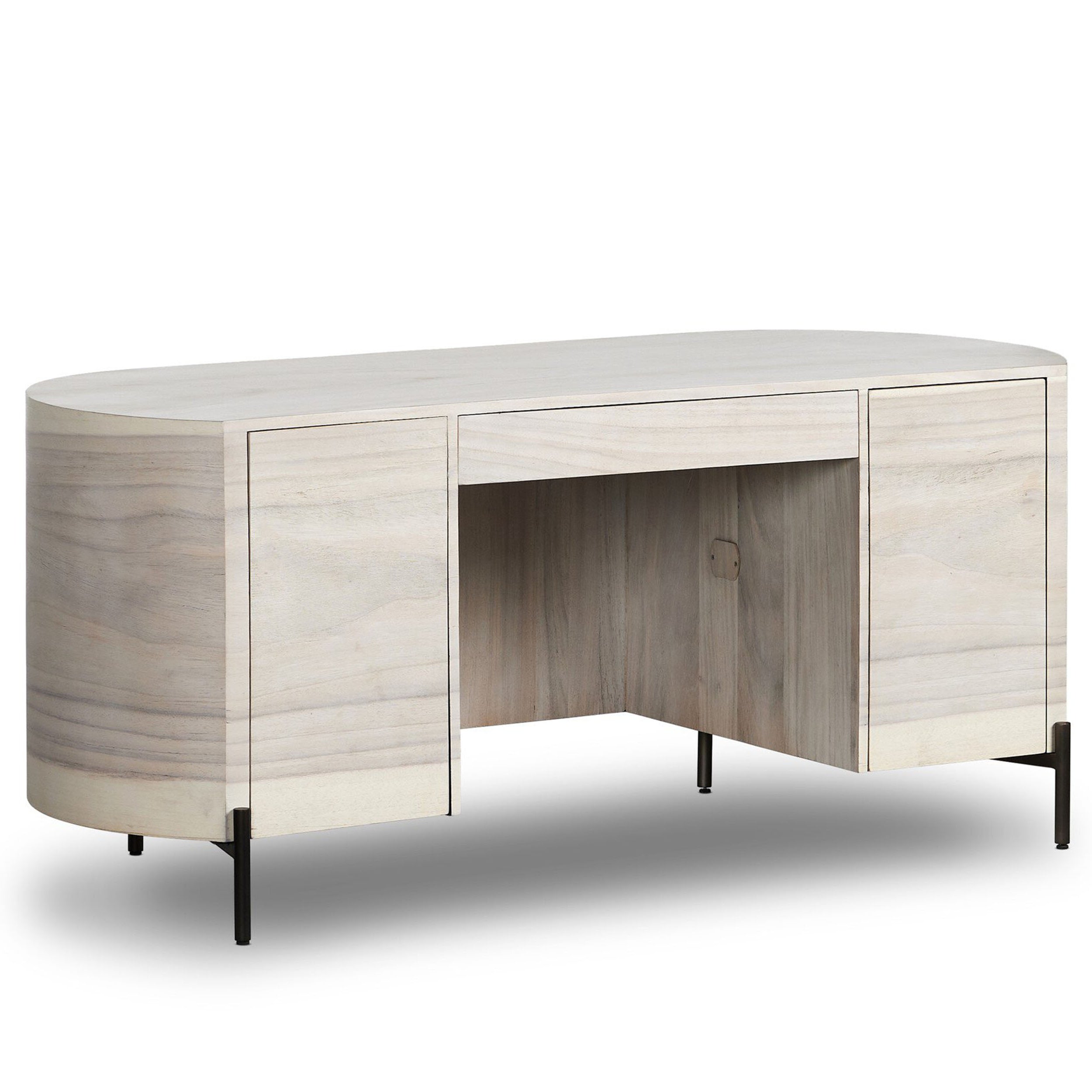 Lunas Executive Desk, Bleached Guanacaste