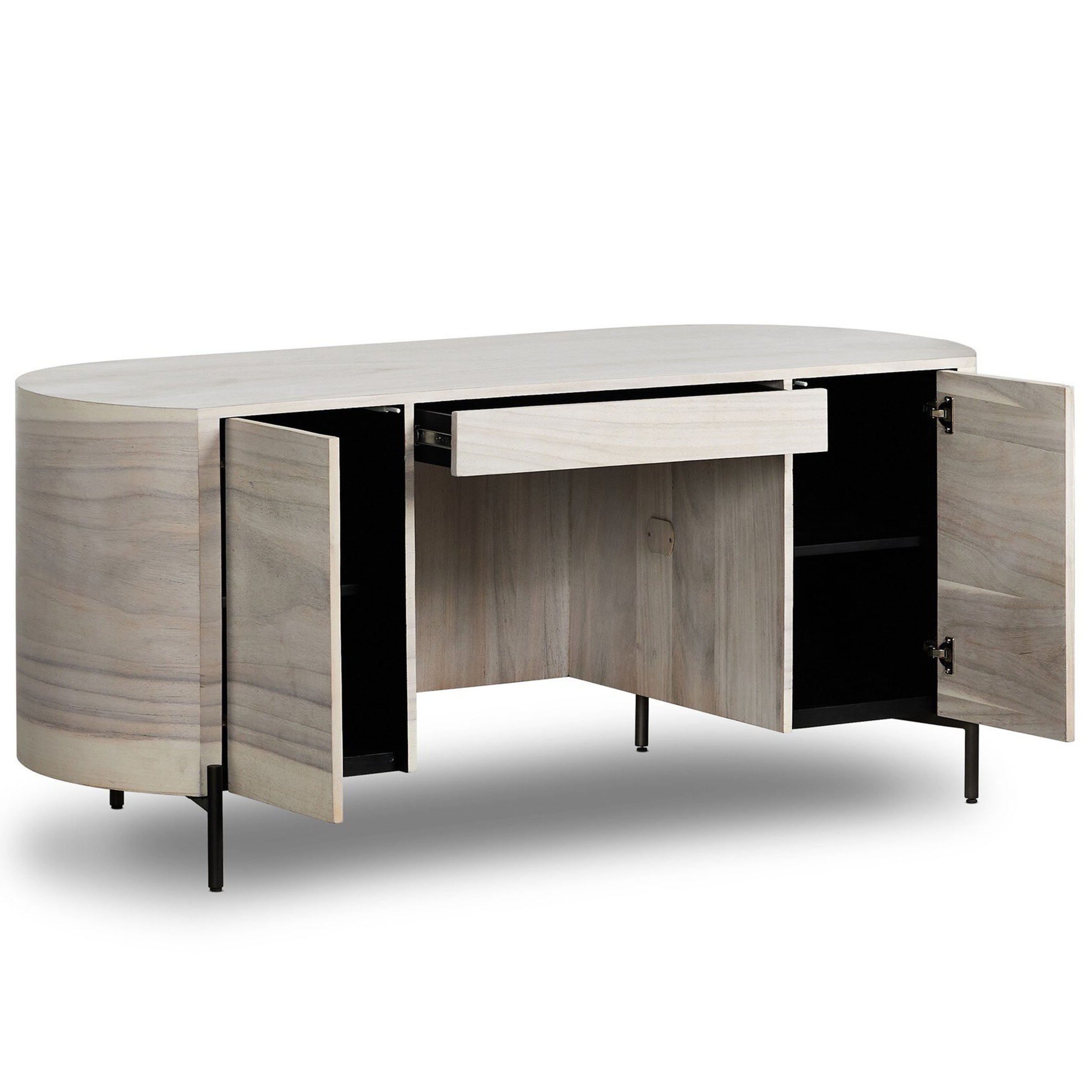 Lunas Executive Desk, Bleached Guanacaste