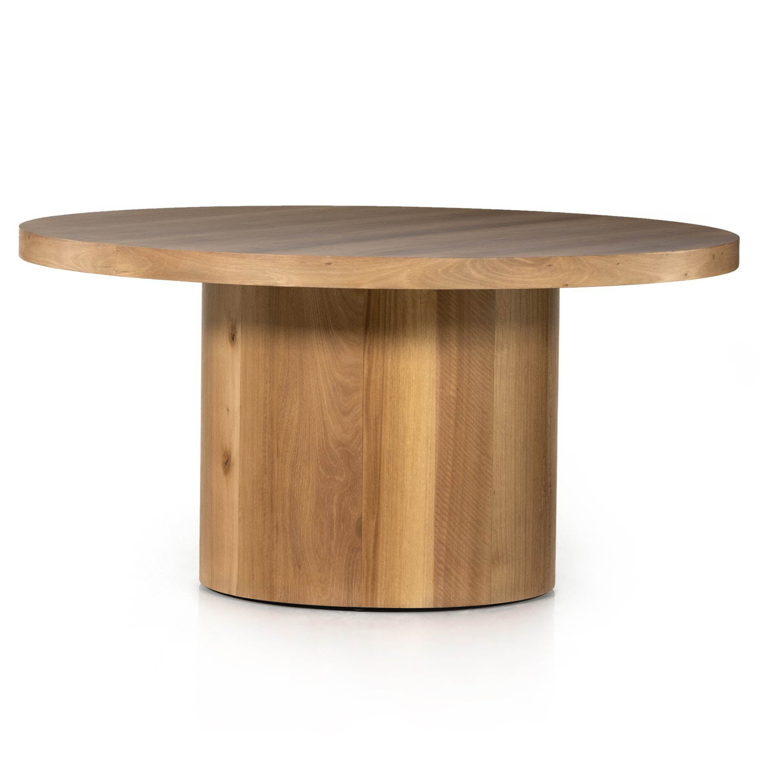 Hudson Round Dining Table, Natural Yukas