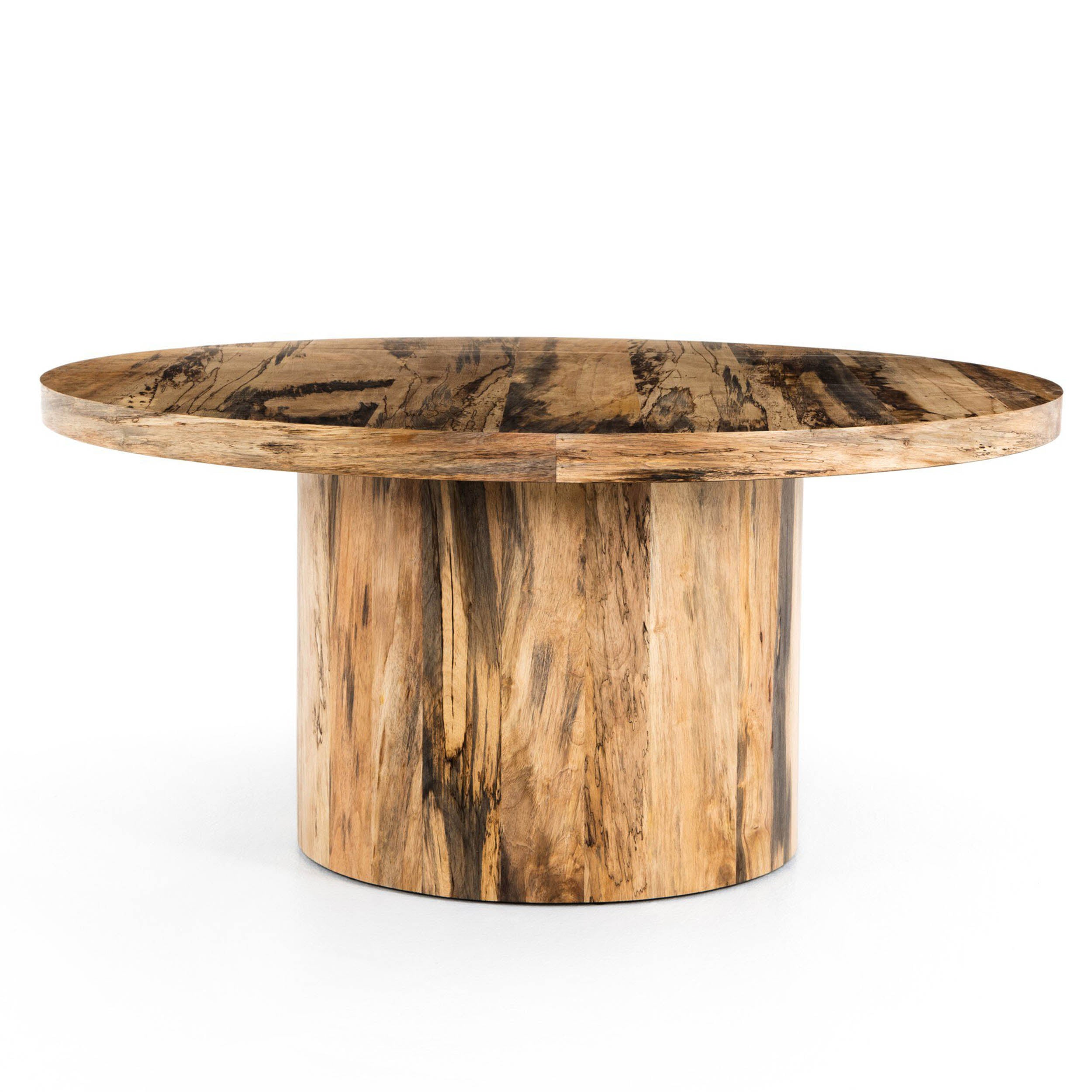 Hudson Round Dining Table, Spalted Primavera