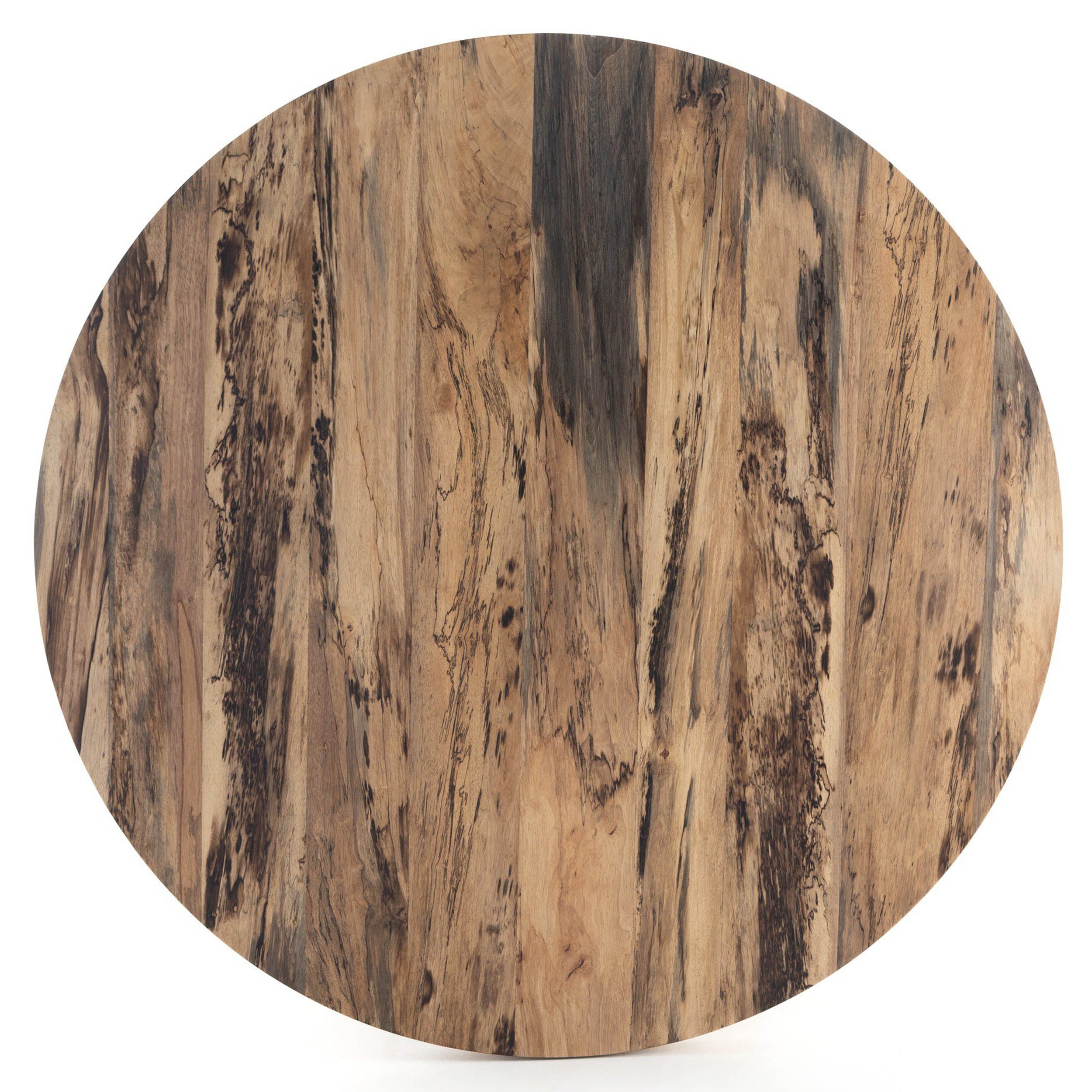 Hudson Round Dining Table, Spalted Primavera