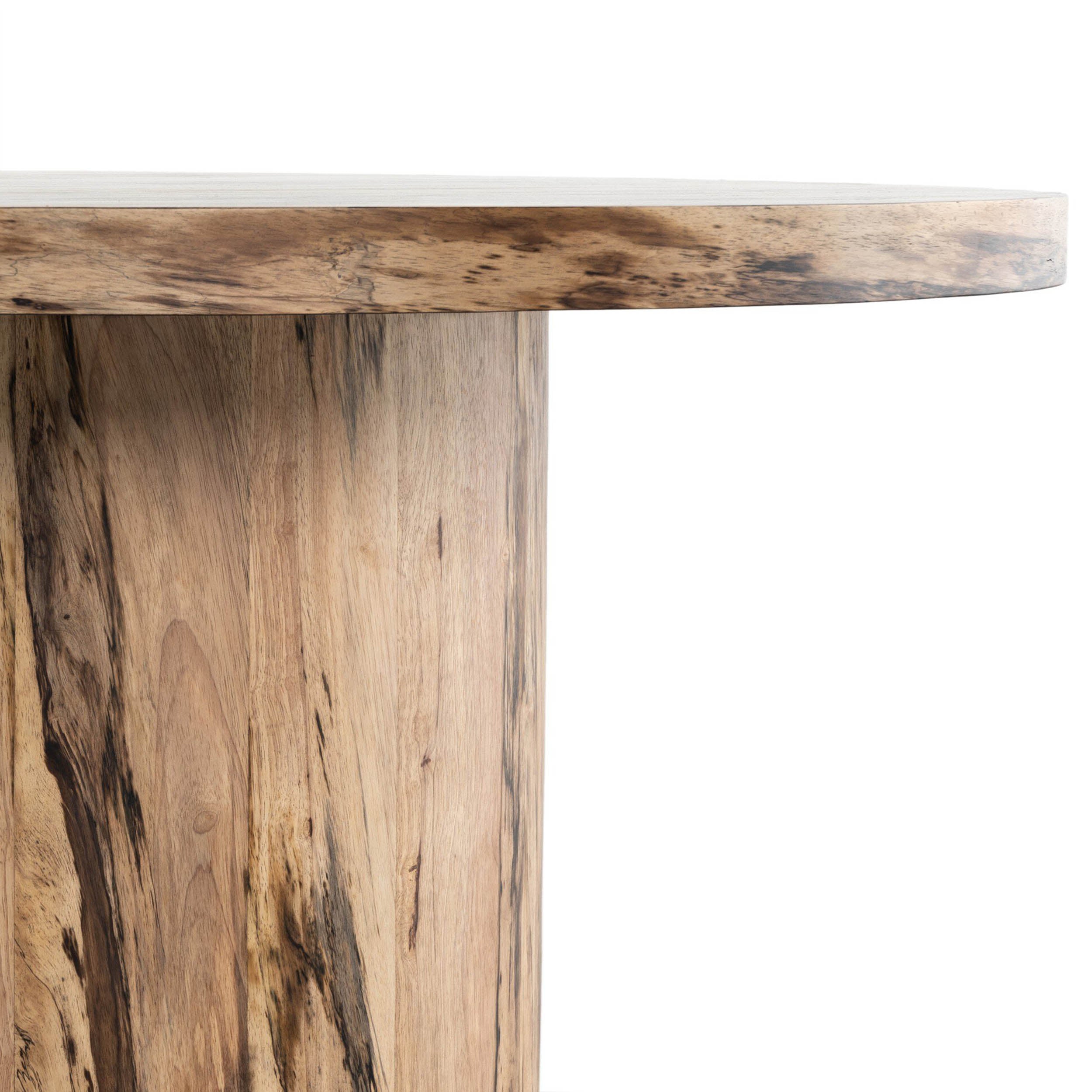 Hudson Round Dining Table, Spalted Primavera