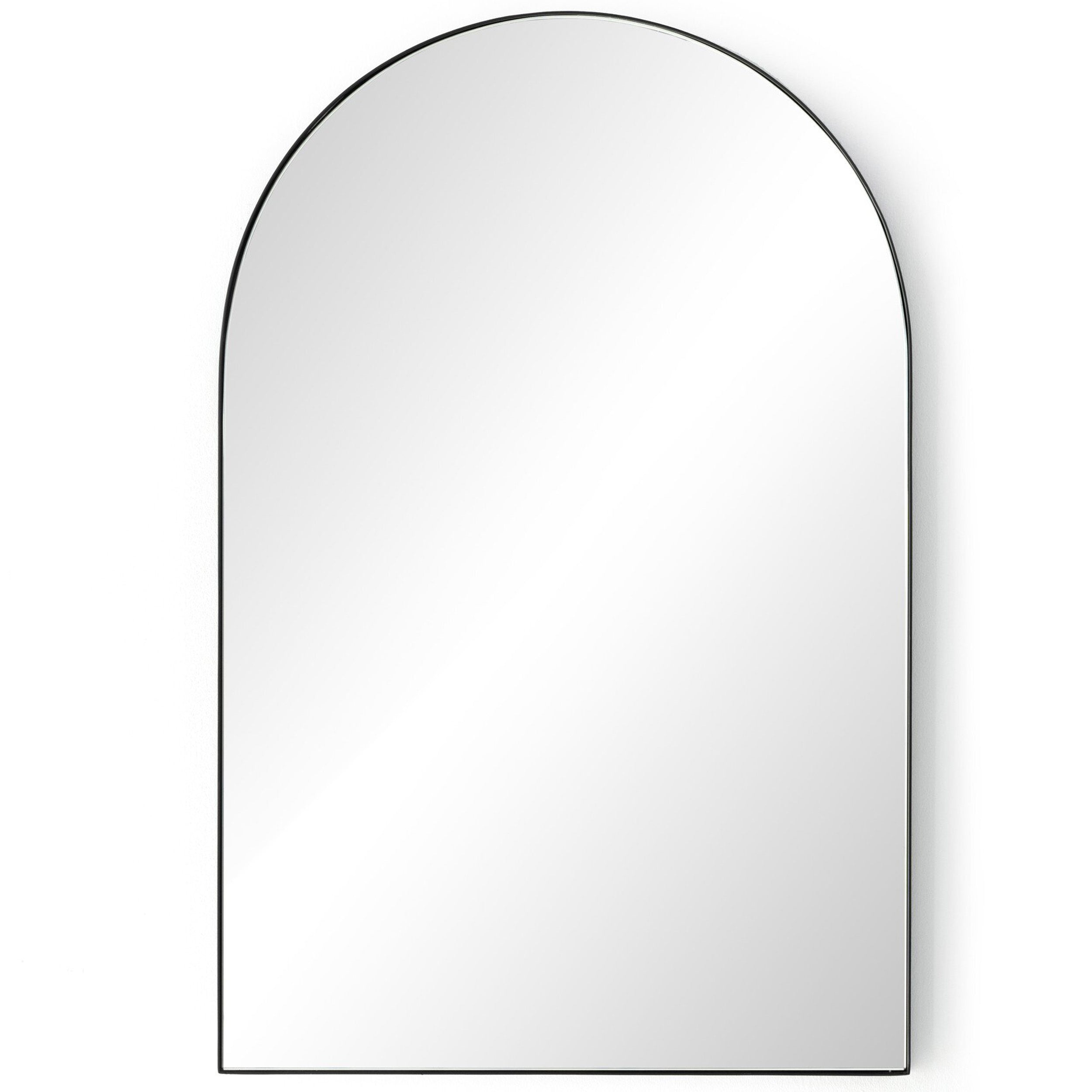 Georgina Small Mirror, Iron Matte Black