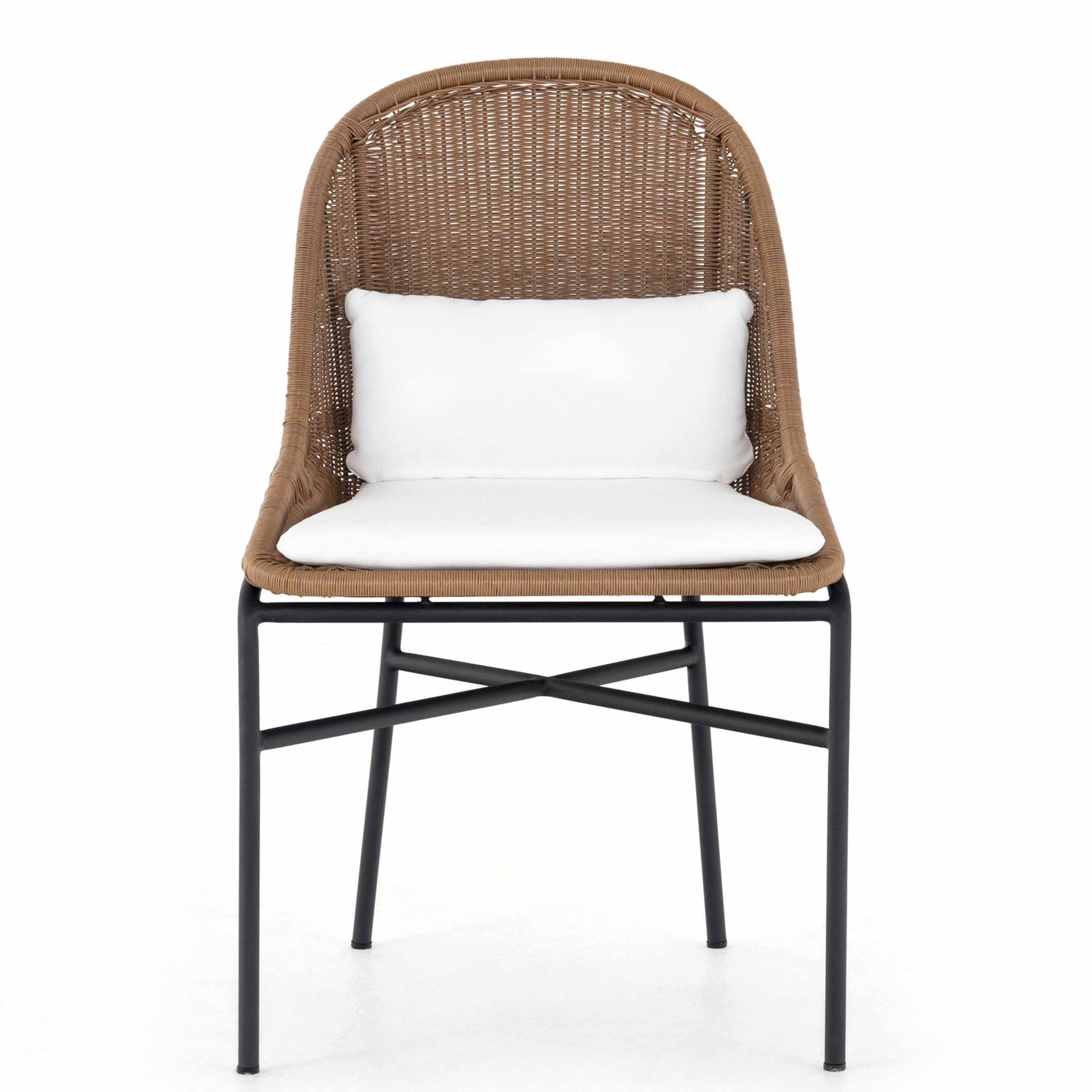 Jericho Outdoor Dining Chair, Stinson White