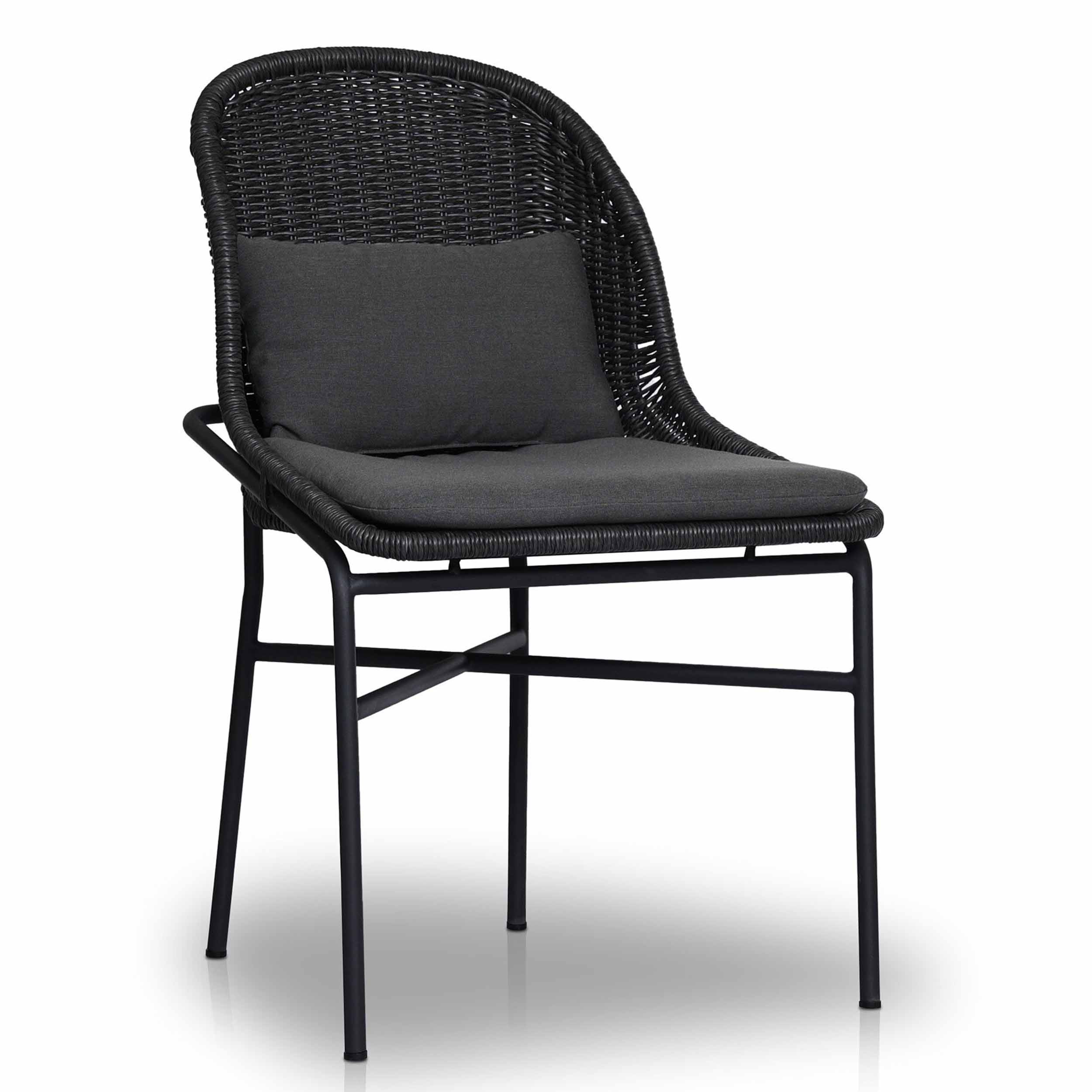 Jericho Outdoor Dining Chair, Arashi Graphite