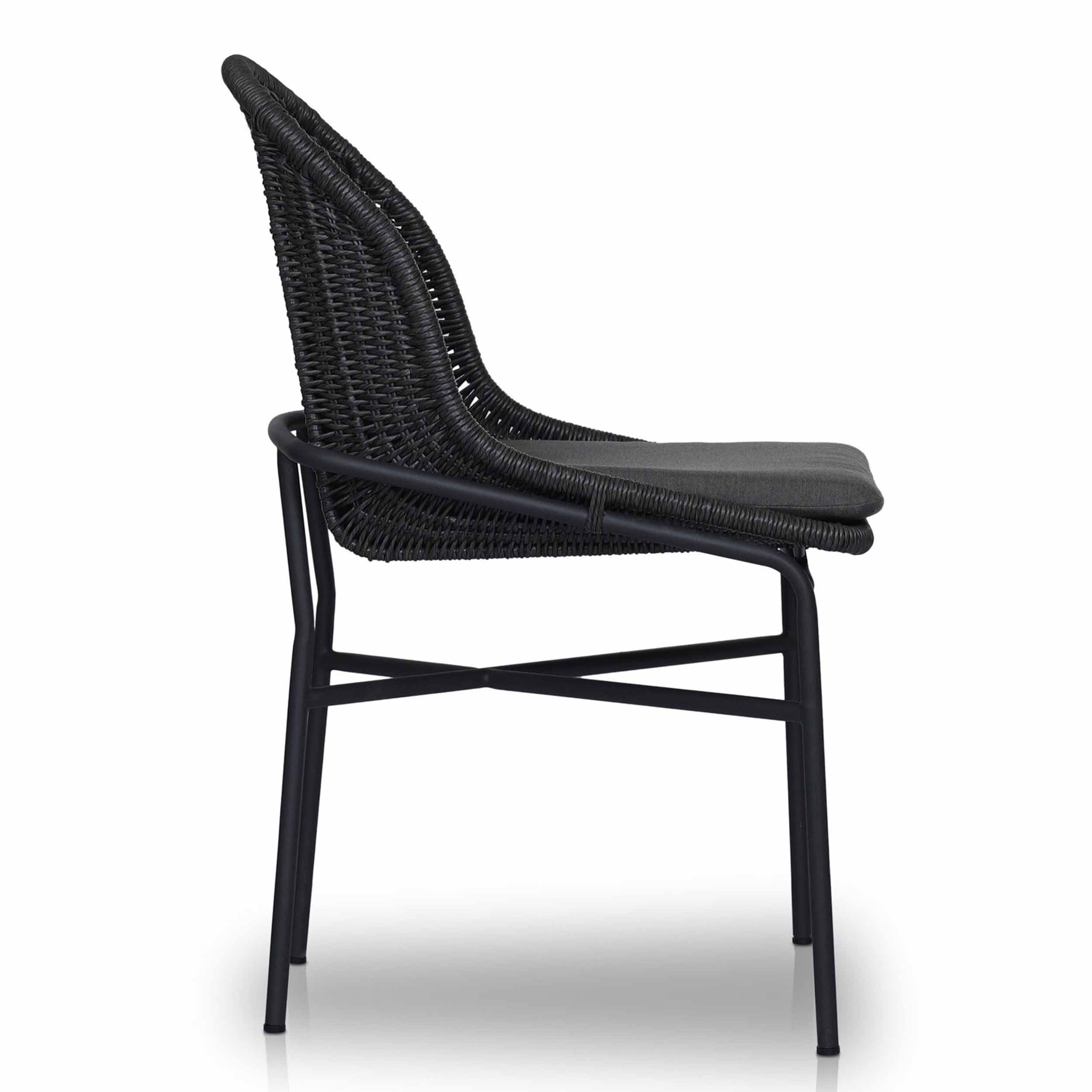 Jericho Outdoor Dining Chair, Arashi Graphite