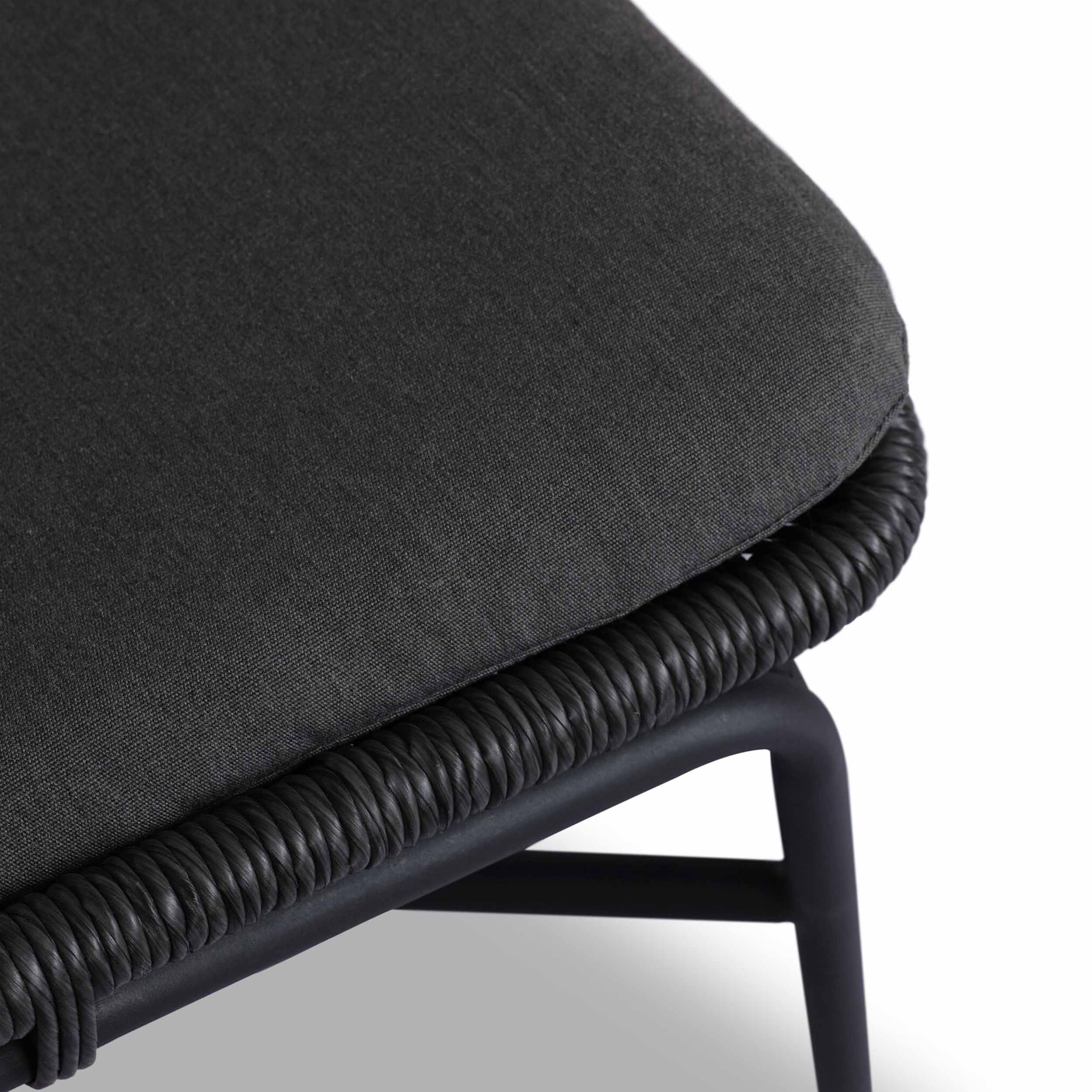 Jericho Outdoor Dining Chair, Arashi Graphite