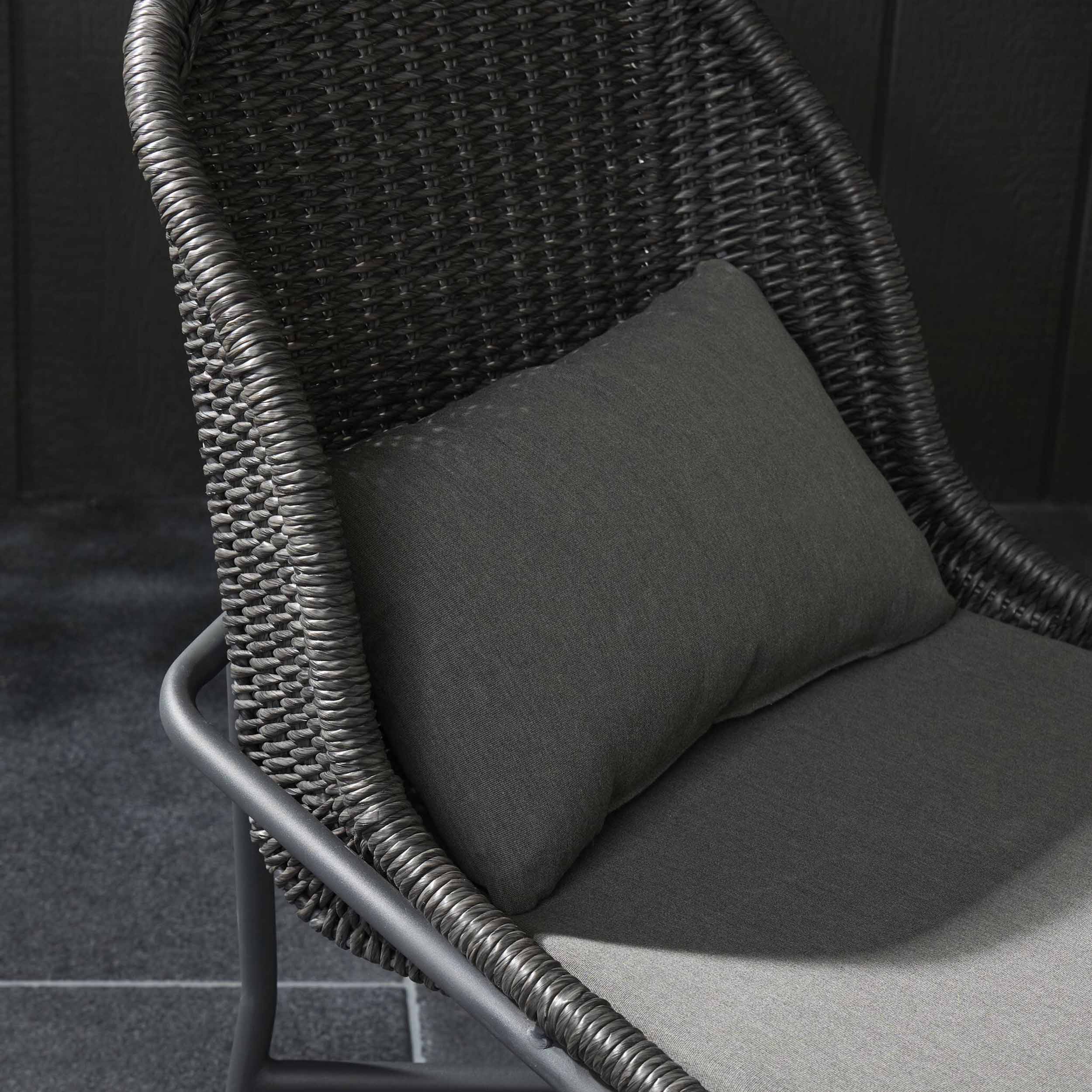 Jericho Outdoor Dining Chair, Arashi Graphite