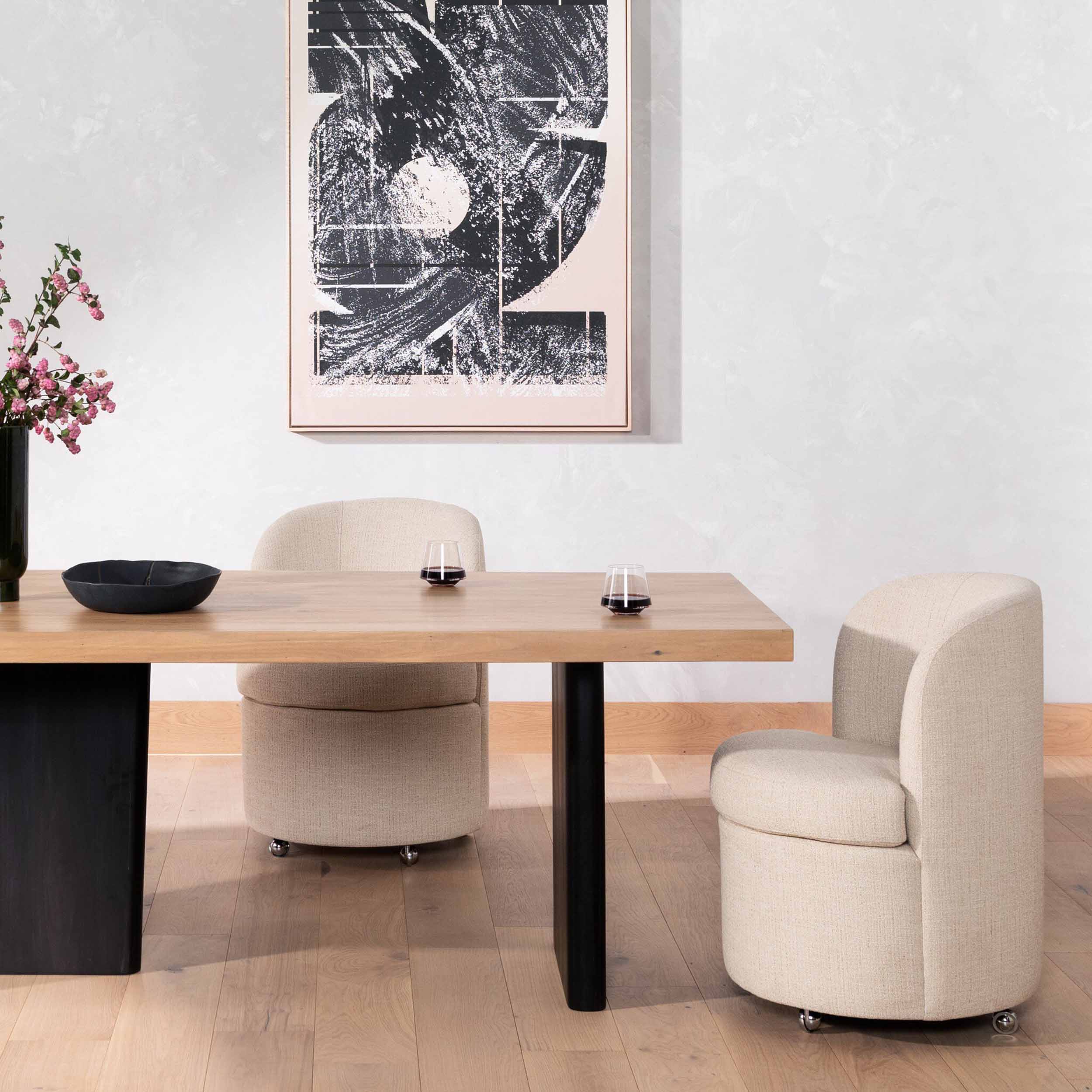 Gloria Dining Chair, Hampton Cream