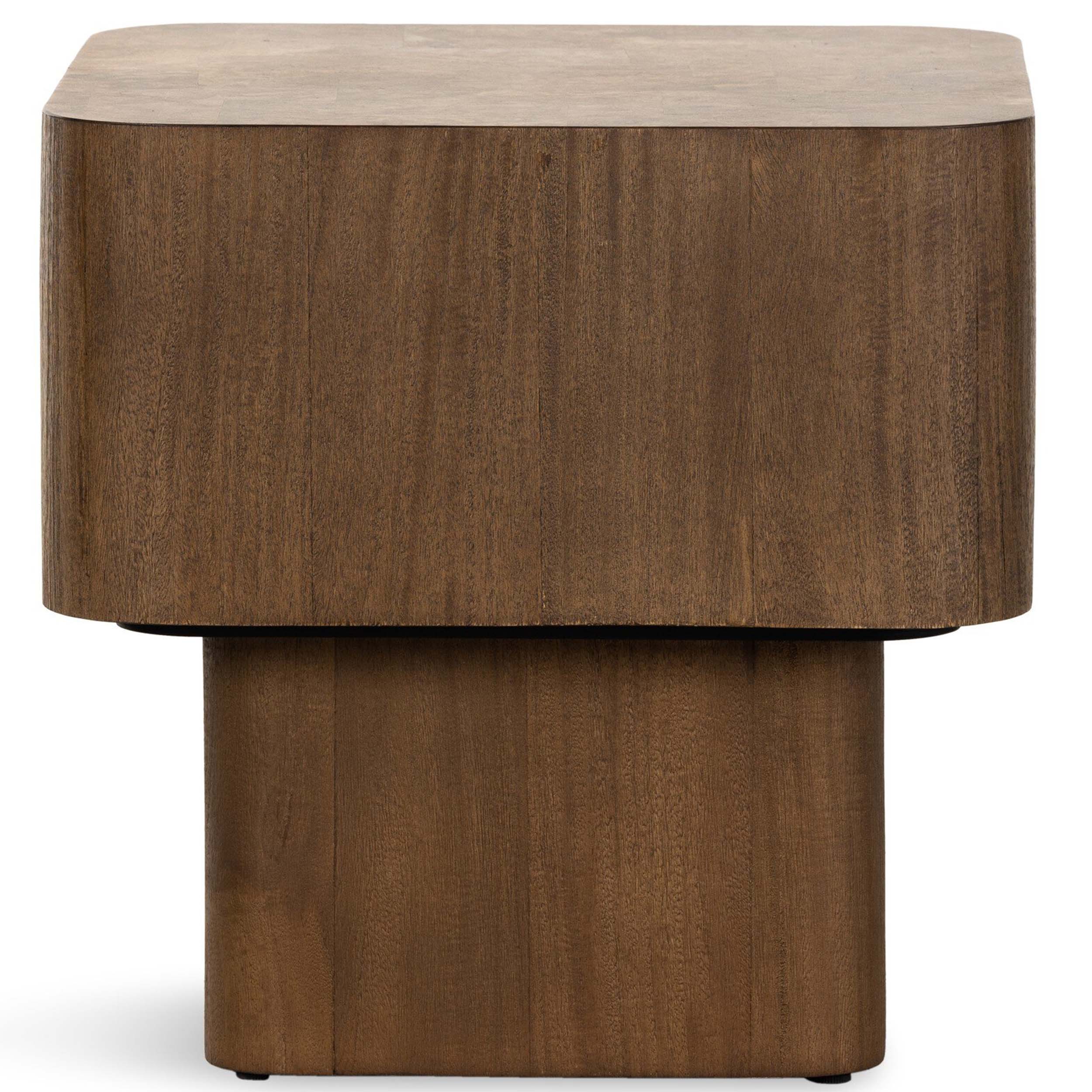 Blanco End Table, Warm Umber Burl