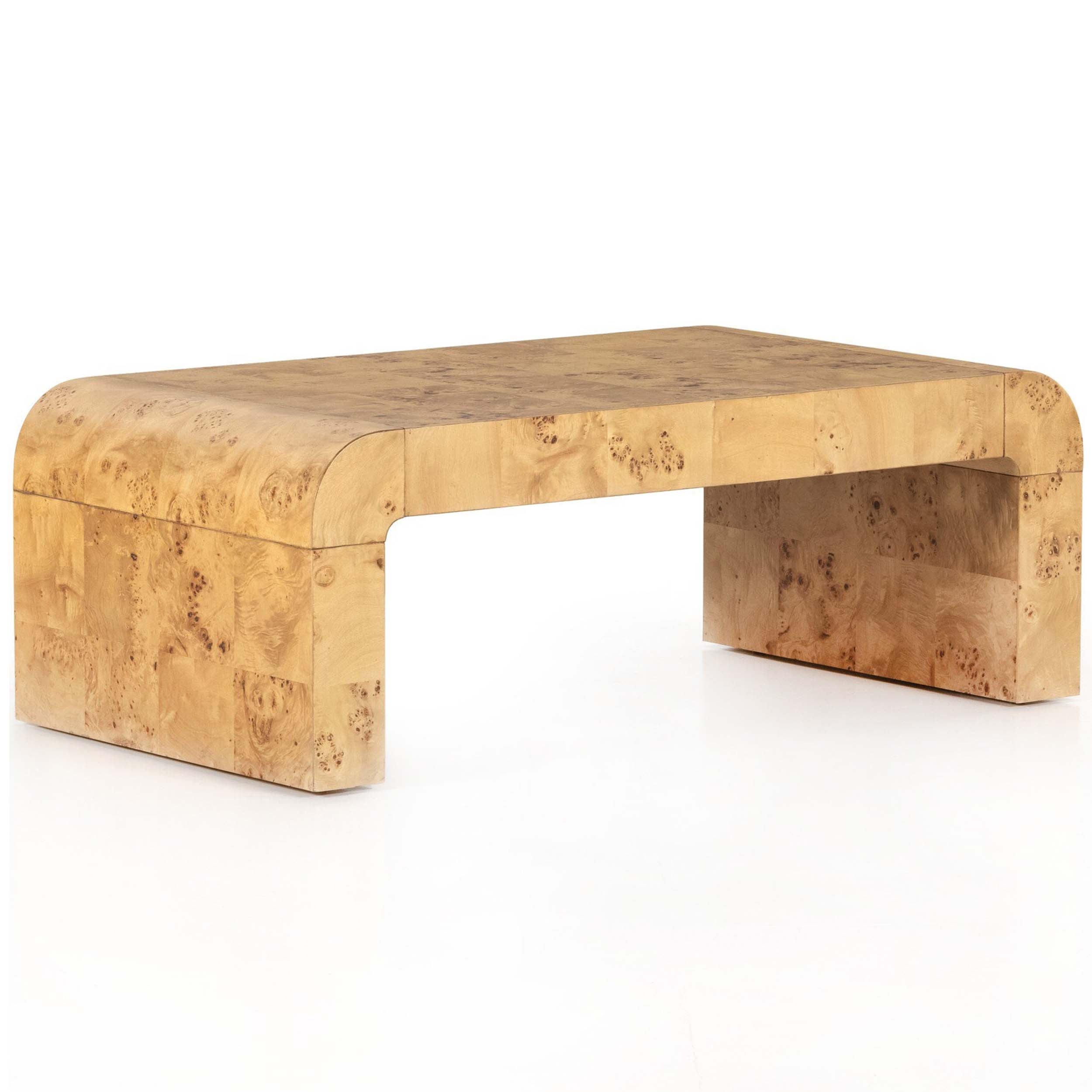 Jenson Coffee Table, Natural Poplar Burl Veneer