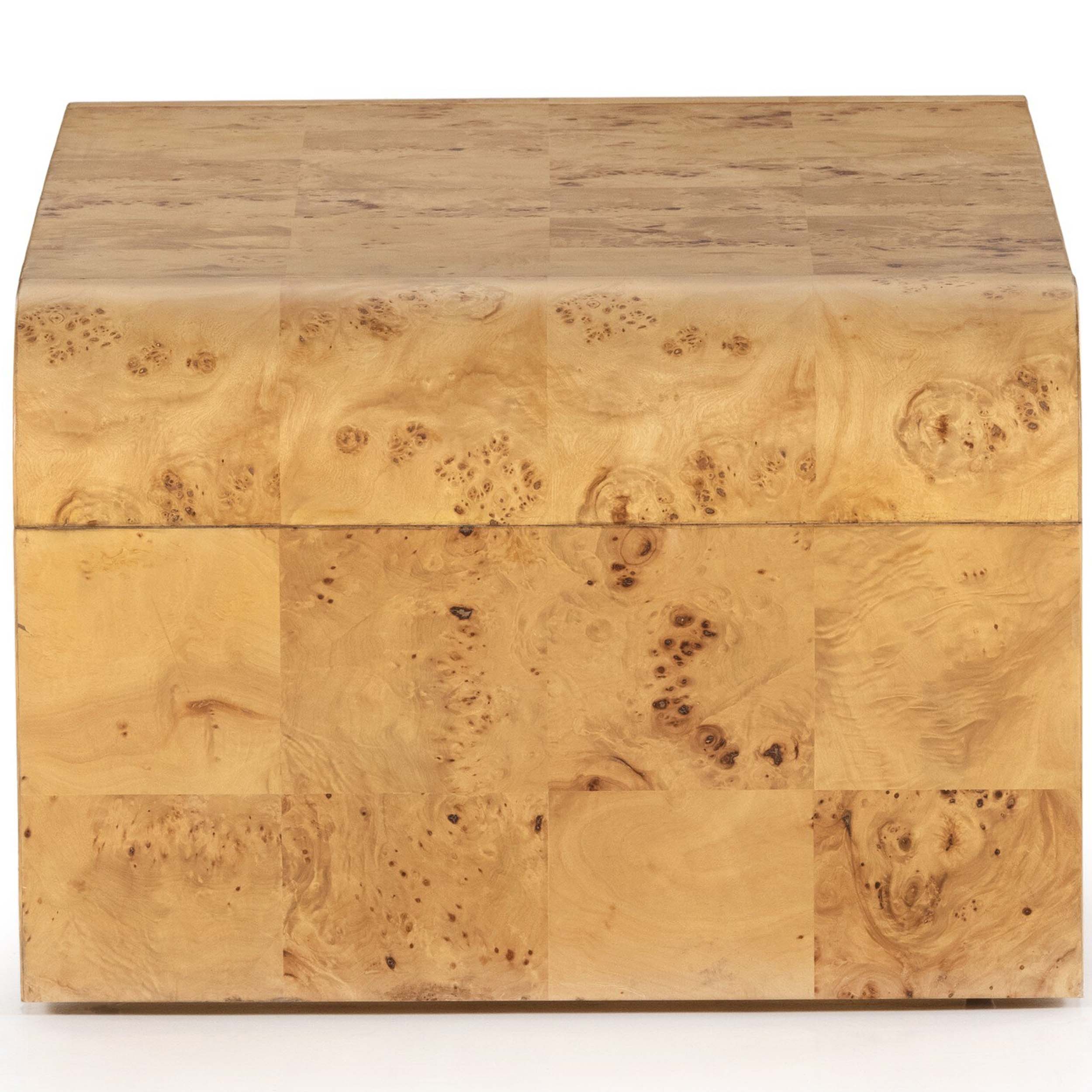 Jenson Coffee Table, Natural Poplar Burl Veneer