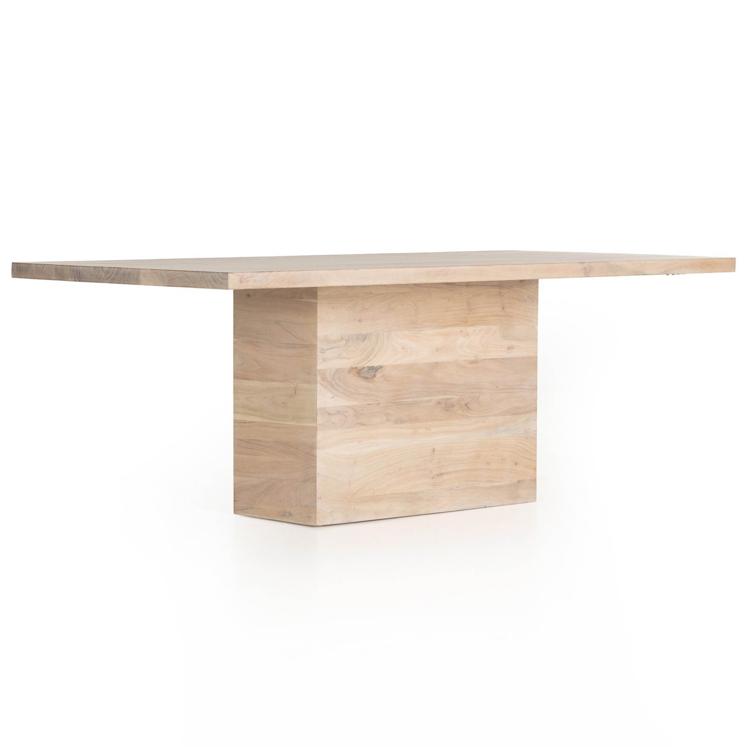 Yvonne Dining Table, Whitewash Acacia