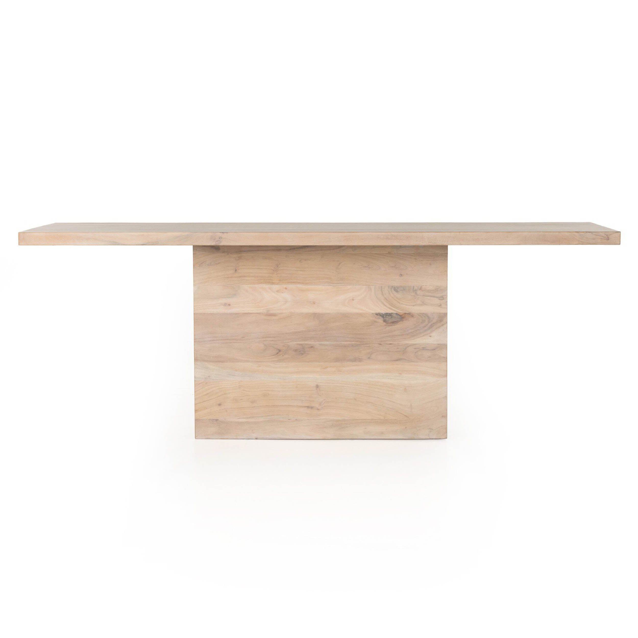 Yvonne Dining Table, Whitewash Acacia