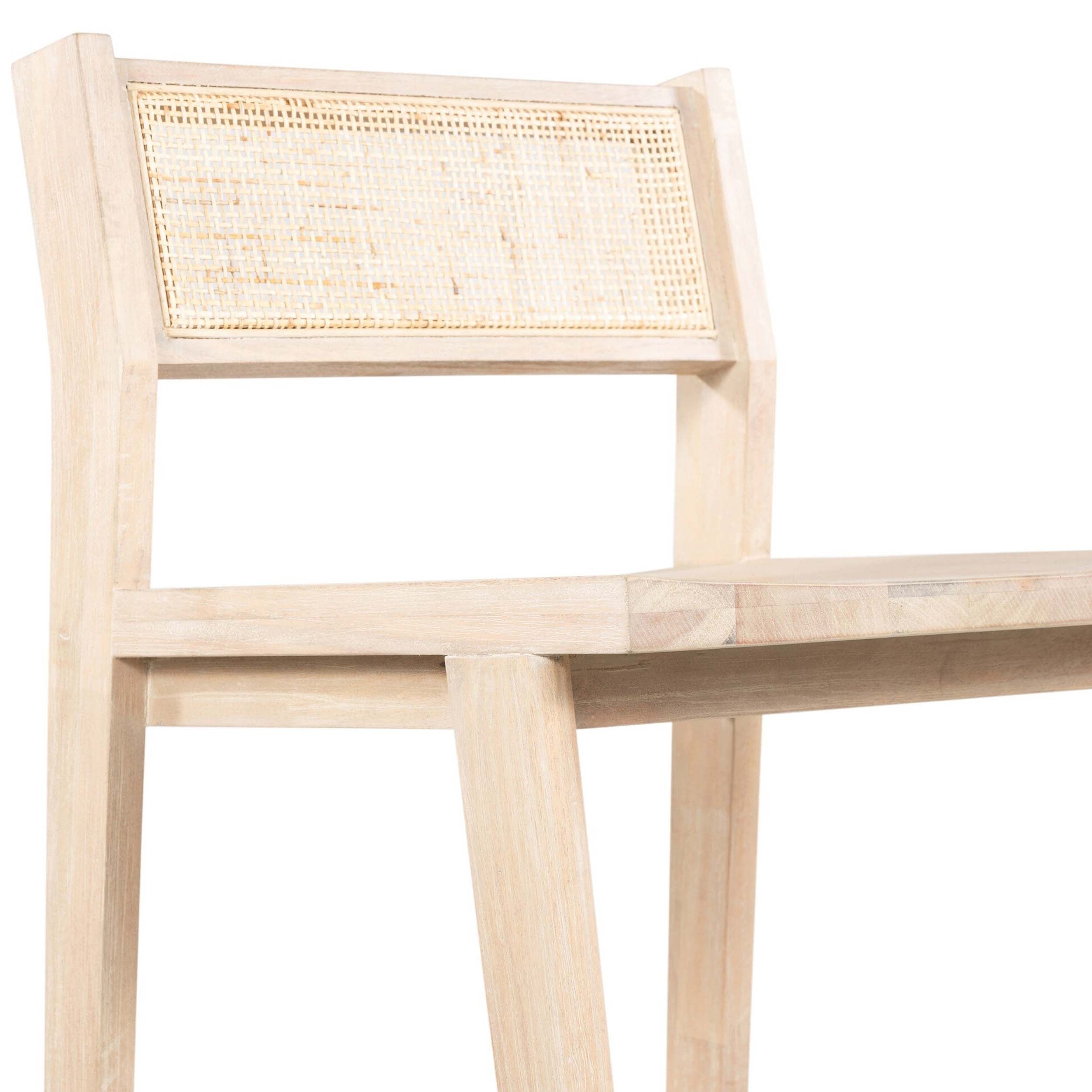 Clarita Bar + Counter Stool, White Wash Mango