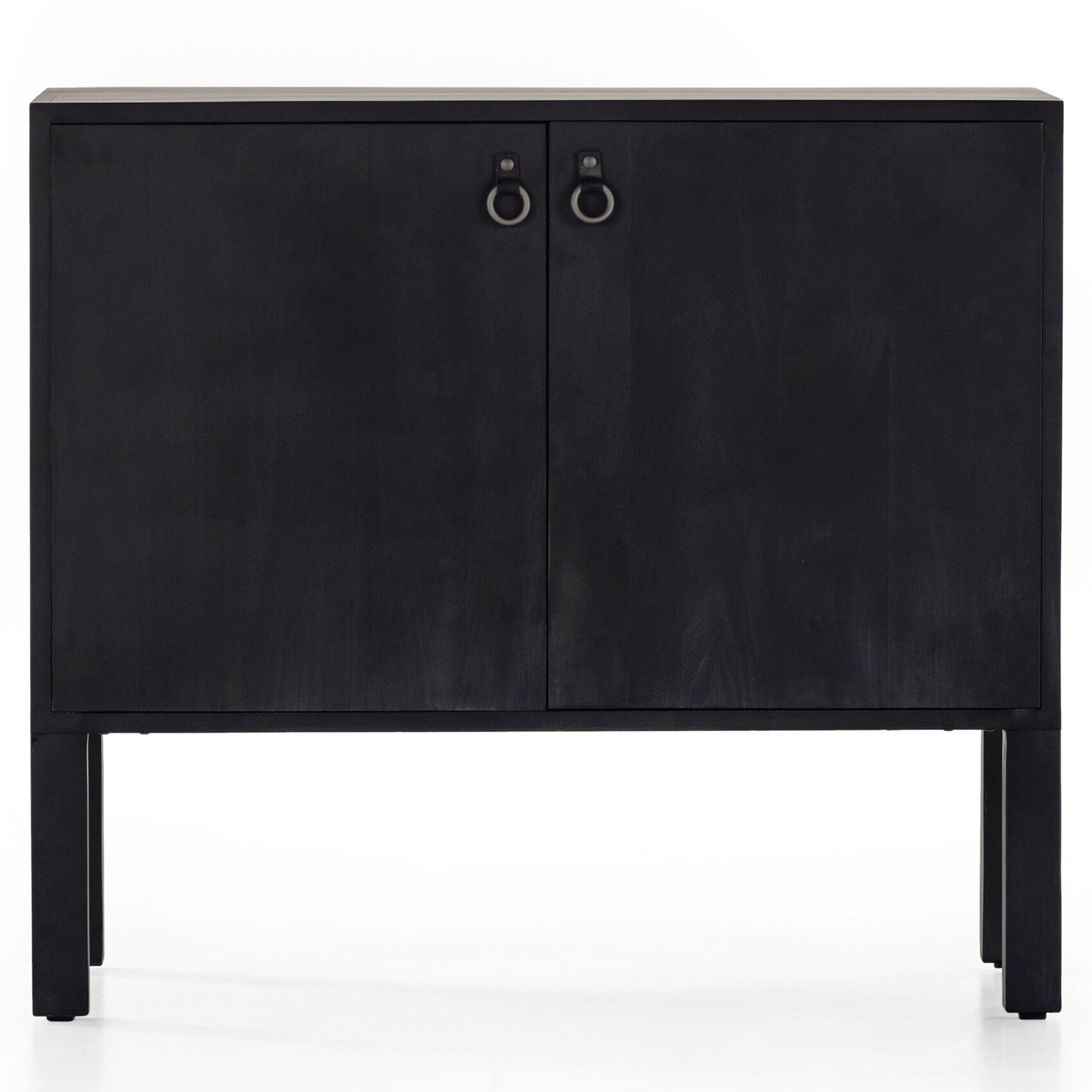 Isador Bar Cabinet, Black Wash Poplar