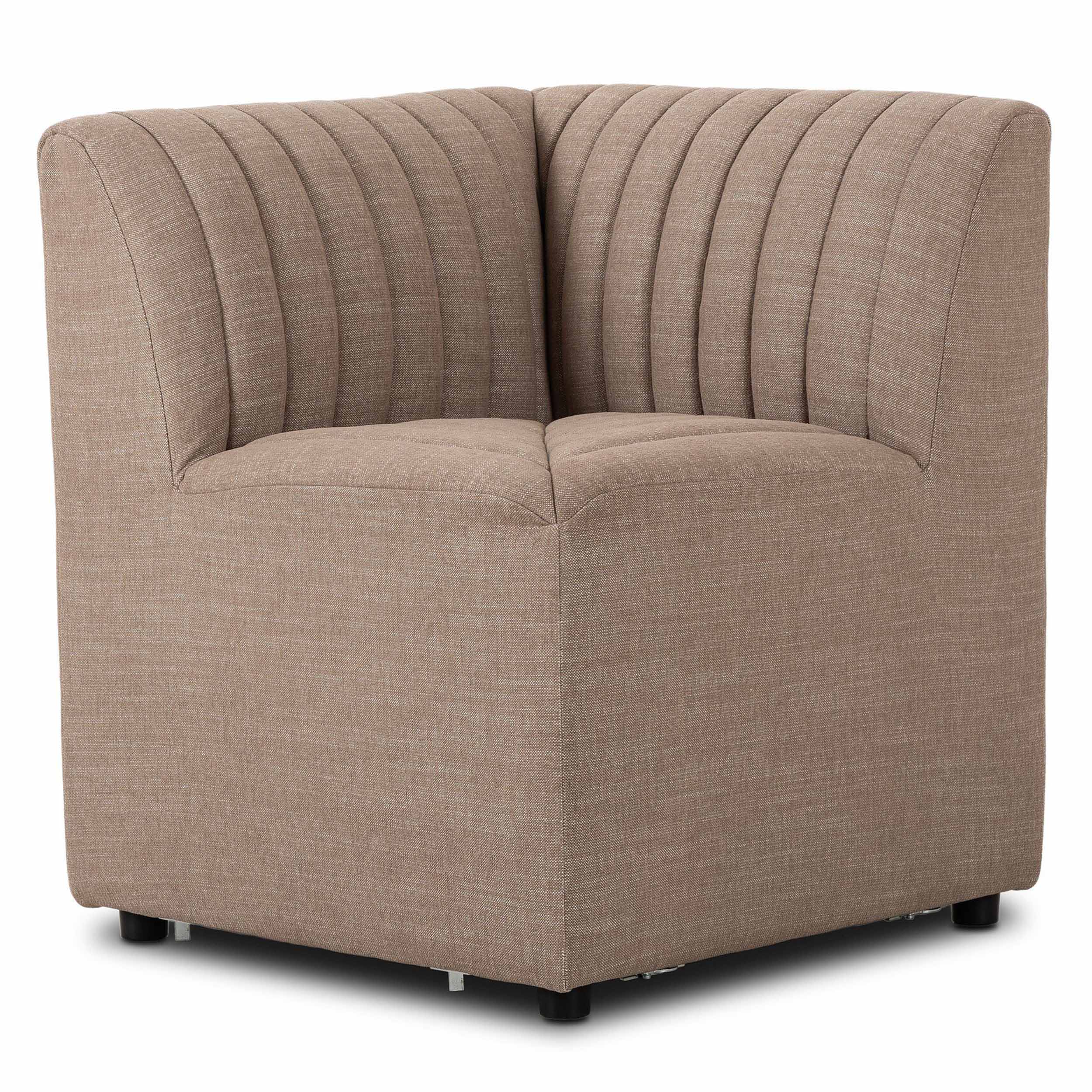 Build Your Own: Augustine Dining Banquette, Crypton Nomad Taupe, Corner Chair