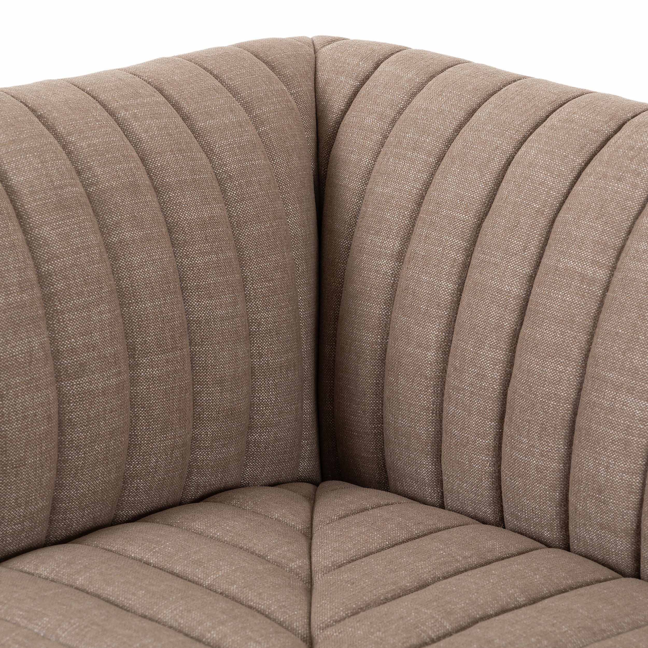 Build Your Own: Augustine Dining Banquette, Crypton Nomad Taupe, Corner Chair