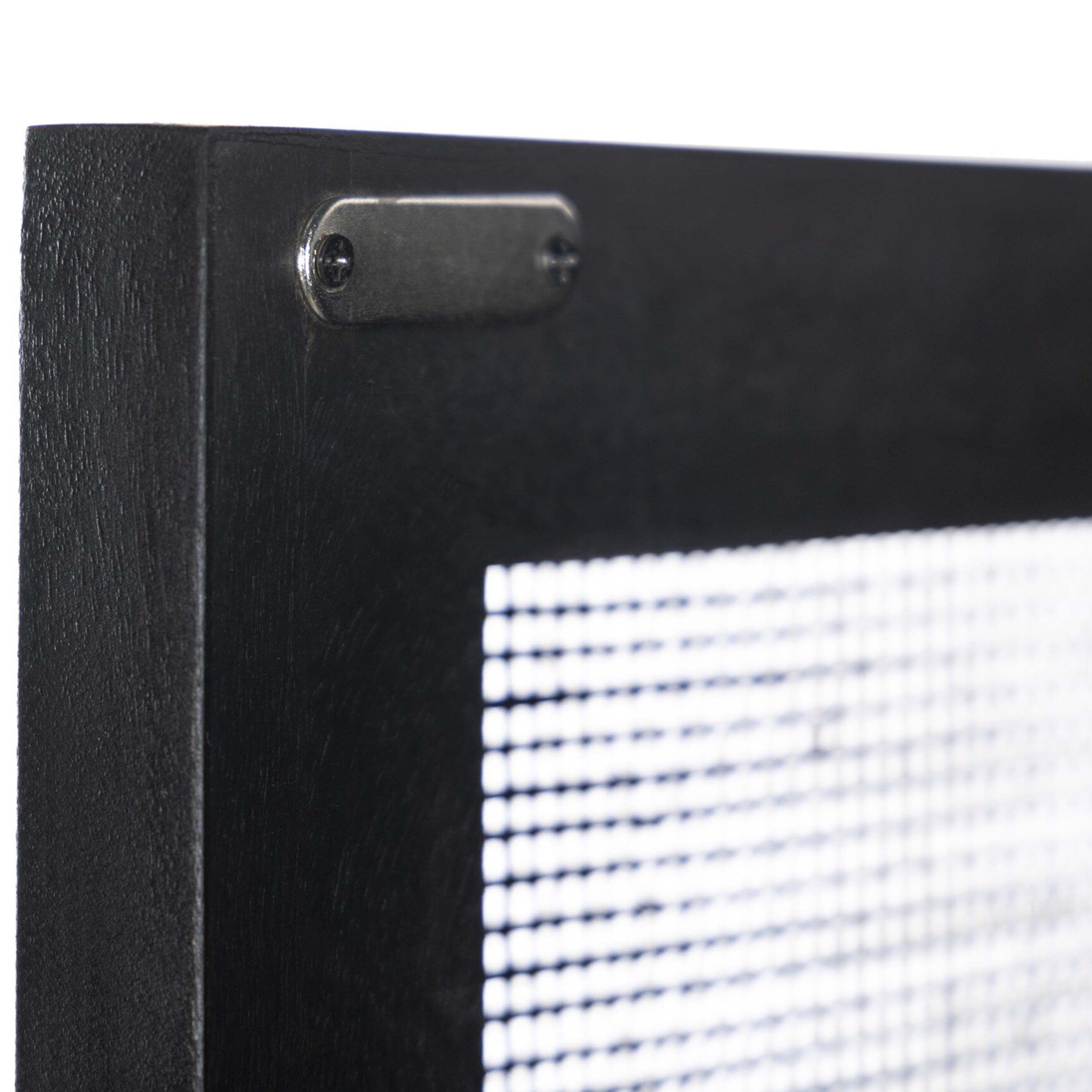 Caprice Narrow Cabinet, Black Wash Mango/Black Cane