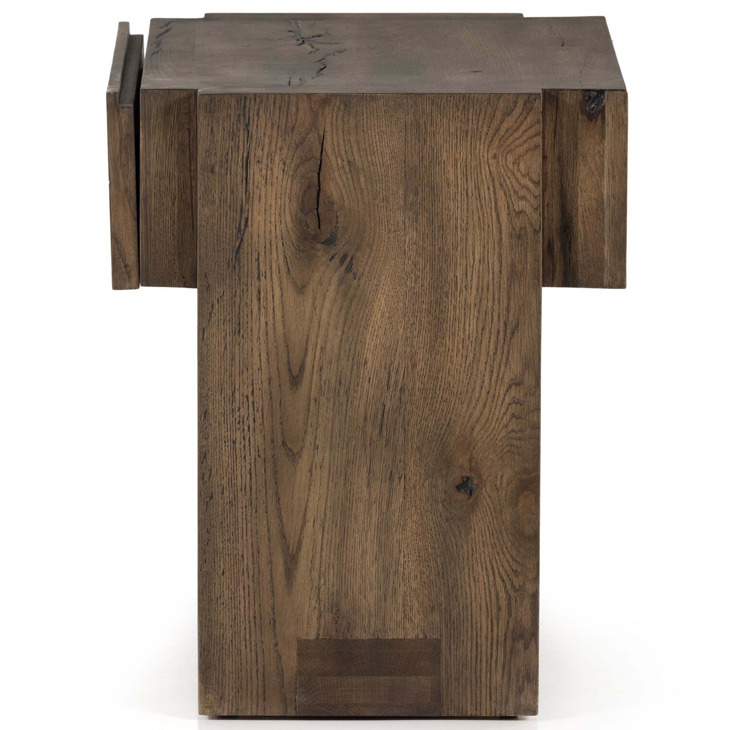 Perrin Nightstand, Rustic Fawn Veneer