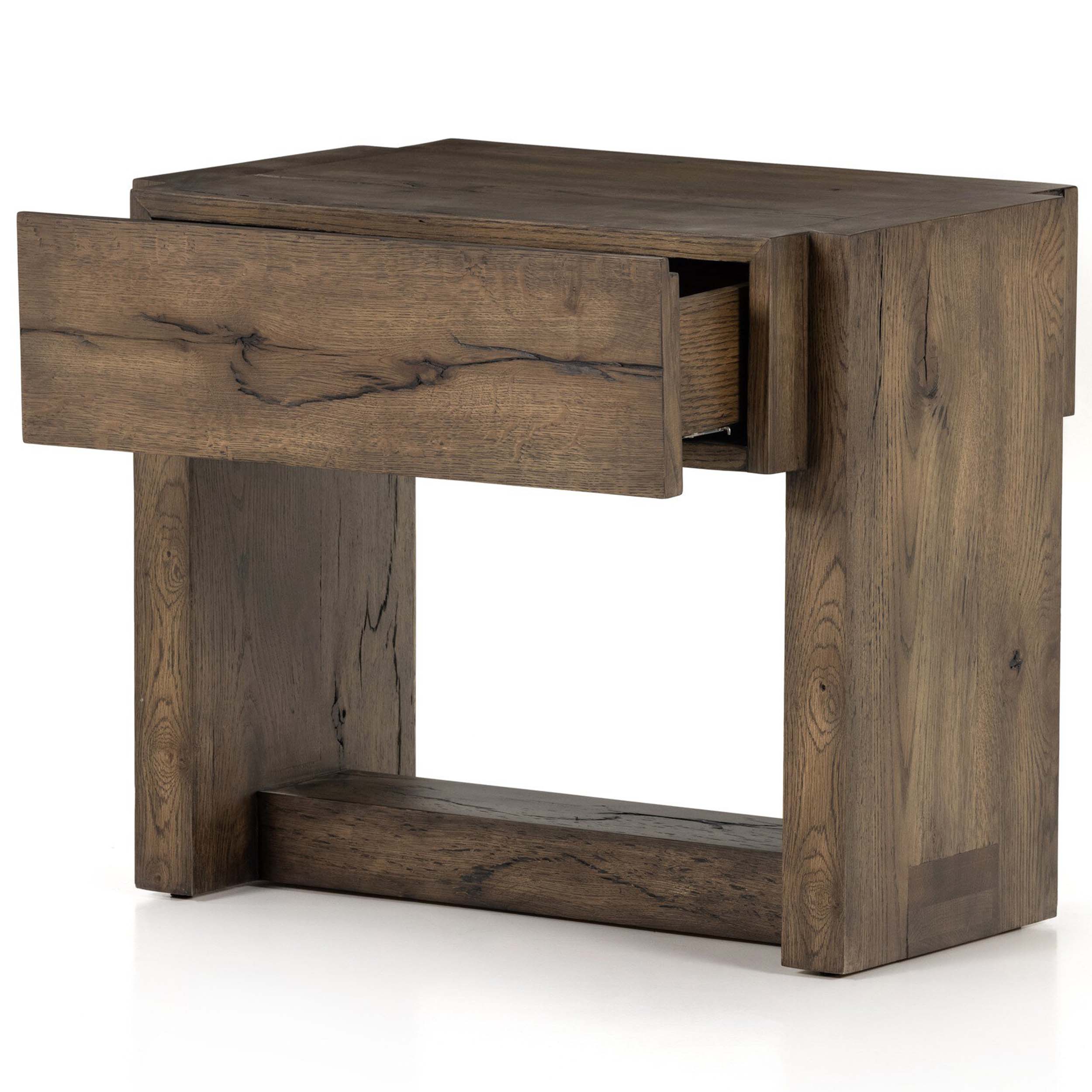 Perrin Nightstand, Rustic Fawn Veneer